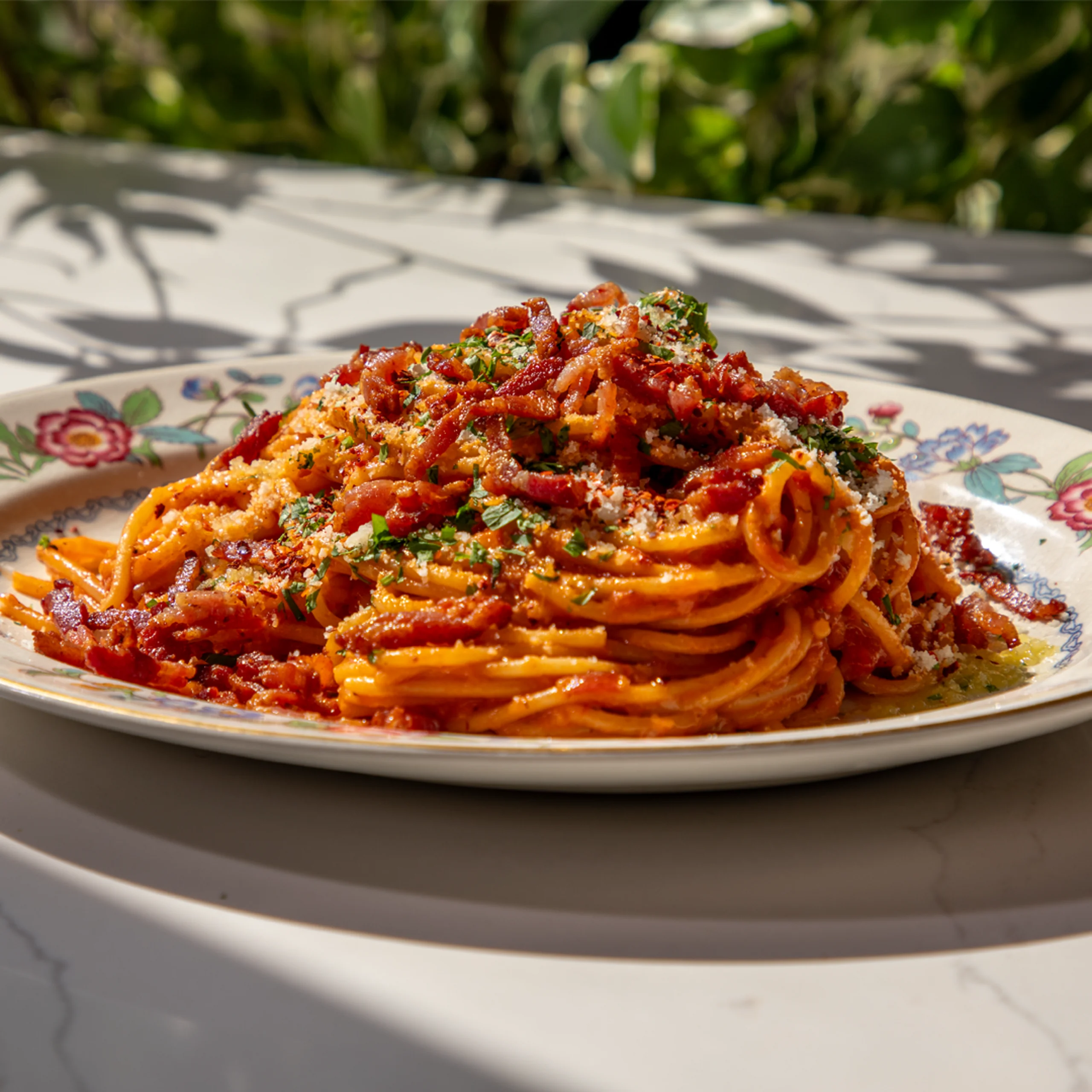 Smoky Bacon & Tomato Spaghetti