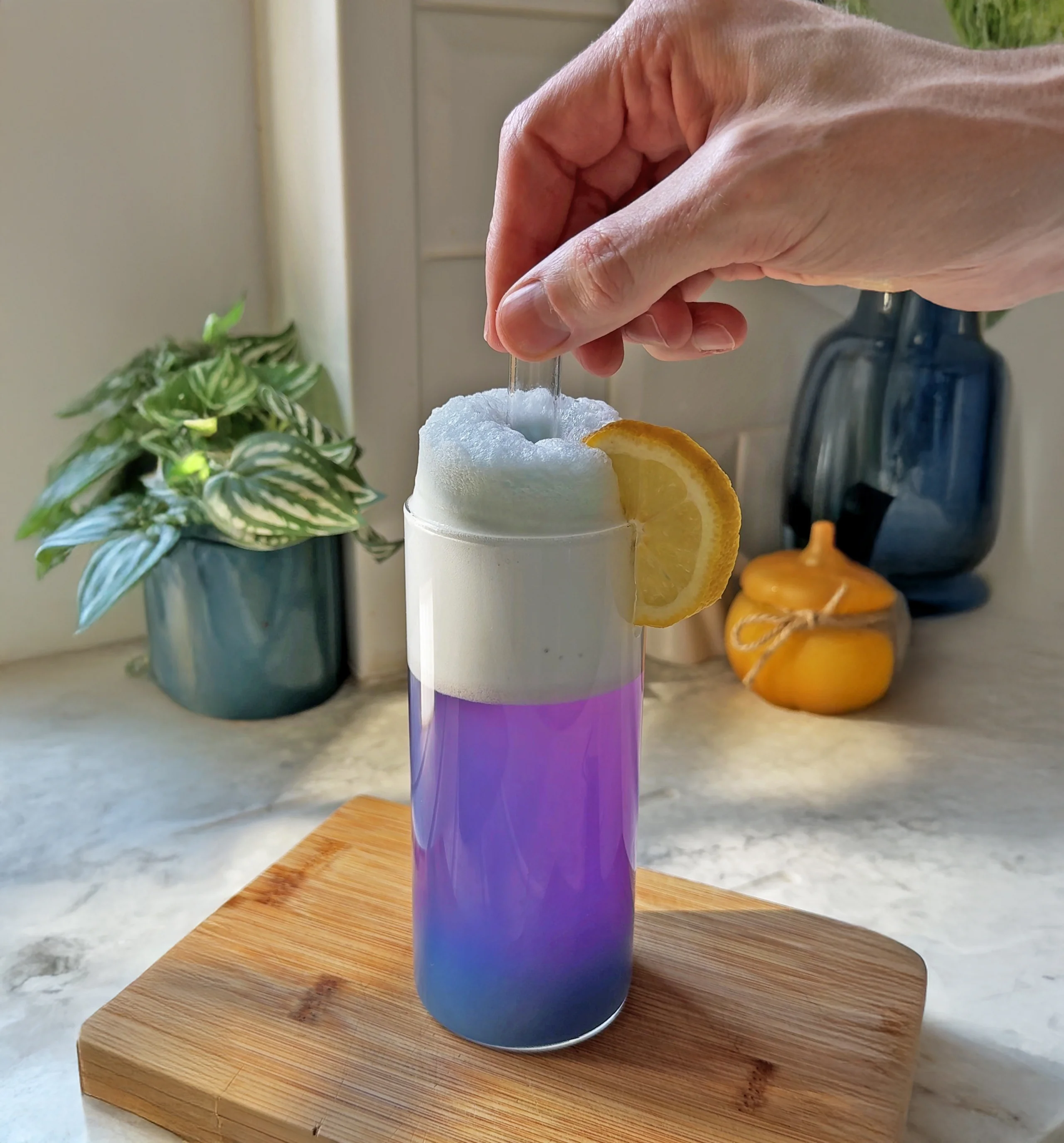 Blue Matcha Magic Fizz