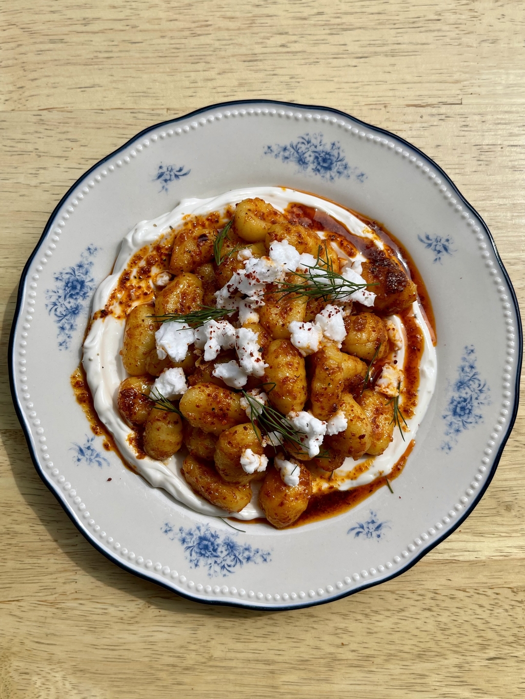 Turkish Gnocchi with Red Pepper Butter
