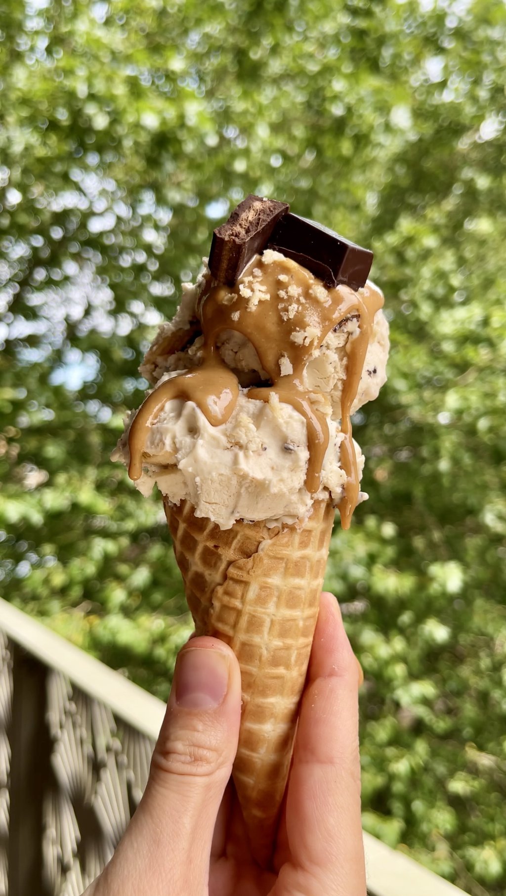 No Churn Kinder Bueno Ice Cream