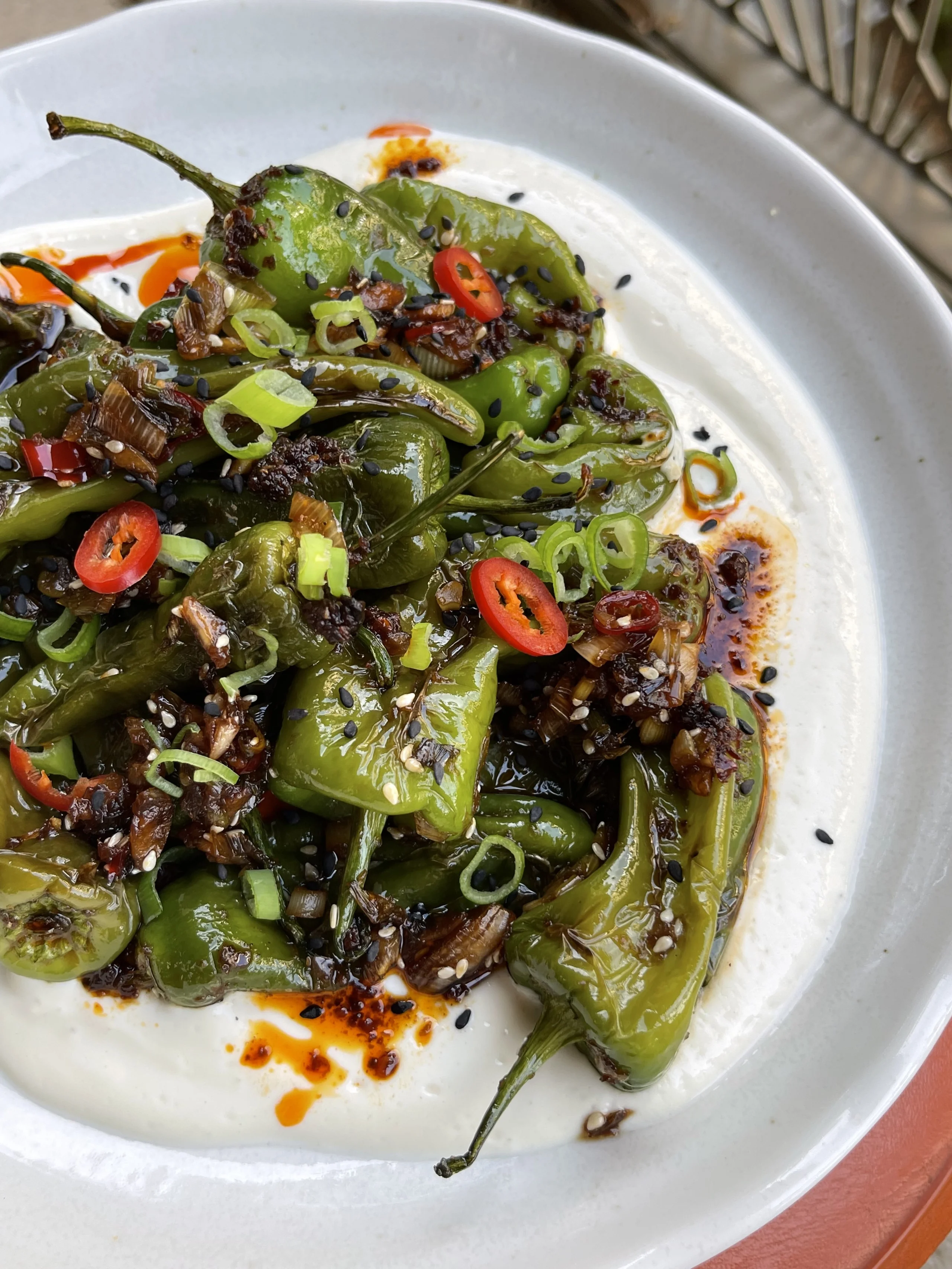 Chilli, Garlic and Soy Padron Peppers