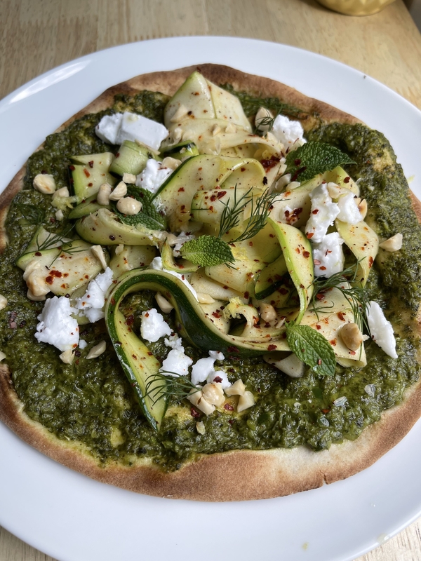 Courgette and Feta Flatbreads