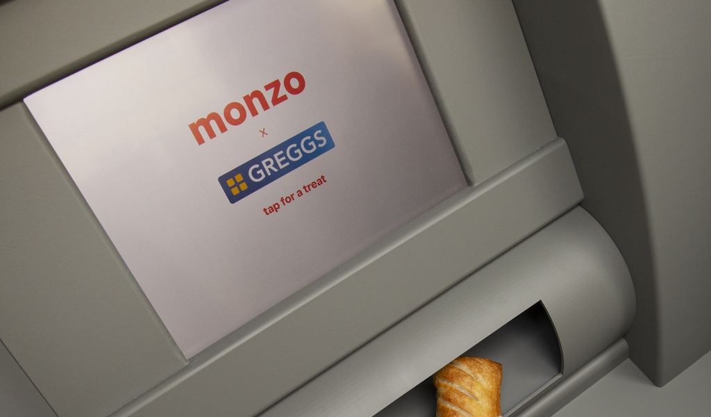 MONZO X GREGGS - sausage roll atm