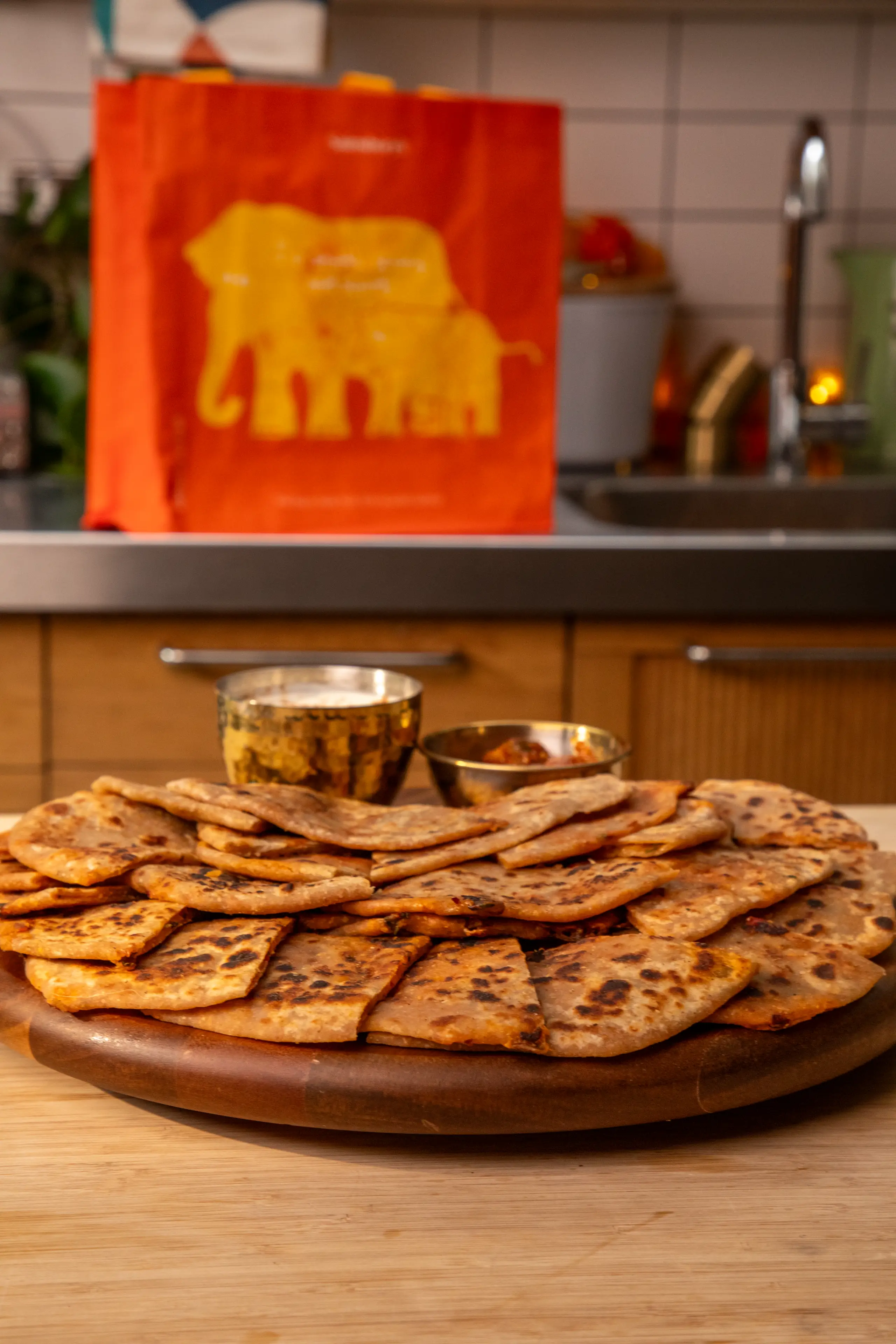 Cheesy Stuffed Parathas