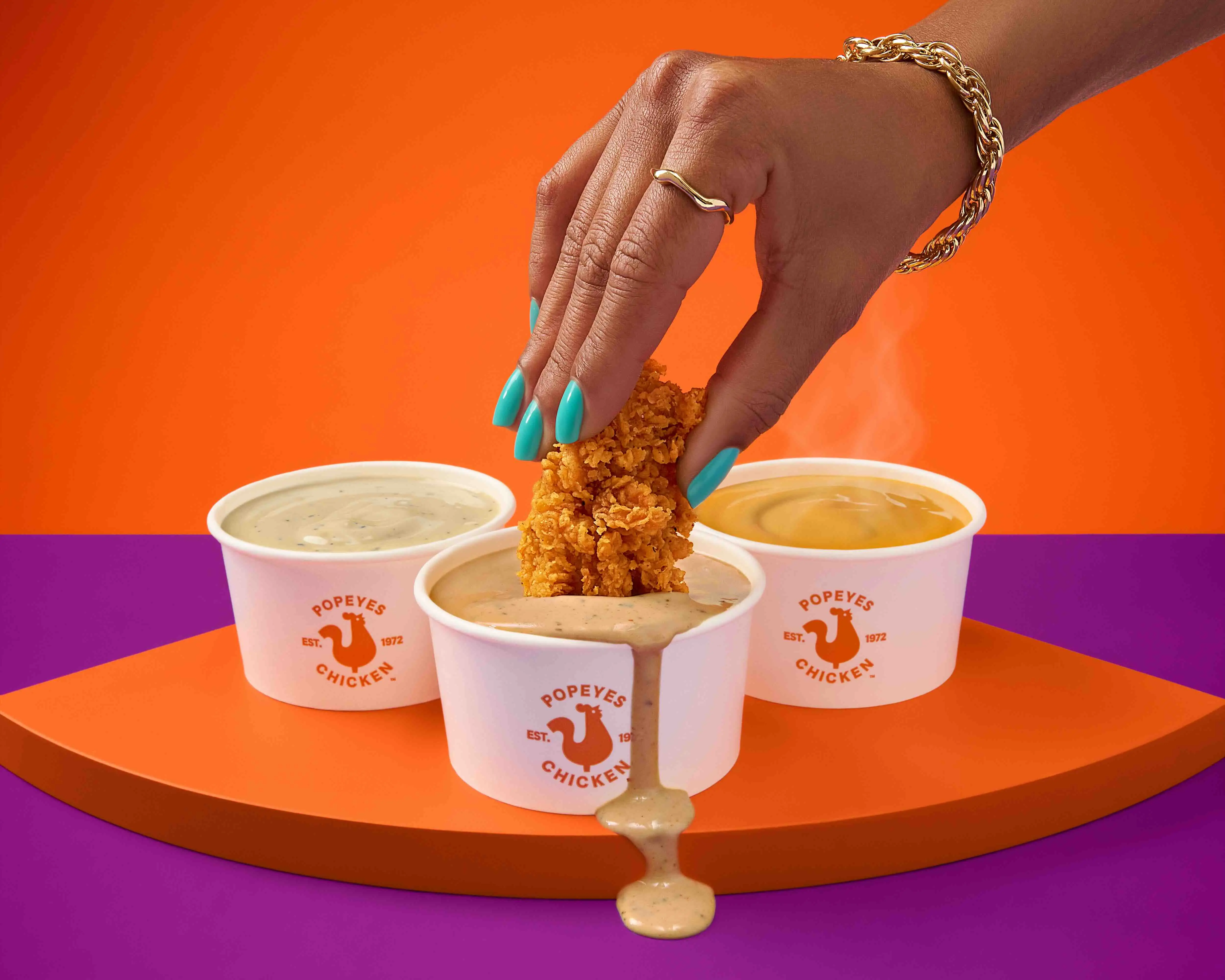 They're perfect for dunking tenders, biscuits or wings (Credit: Popeyes)