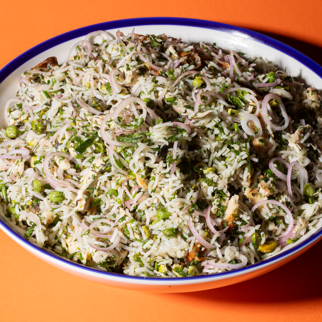 Green Goddess Chicken and Rice Salad 