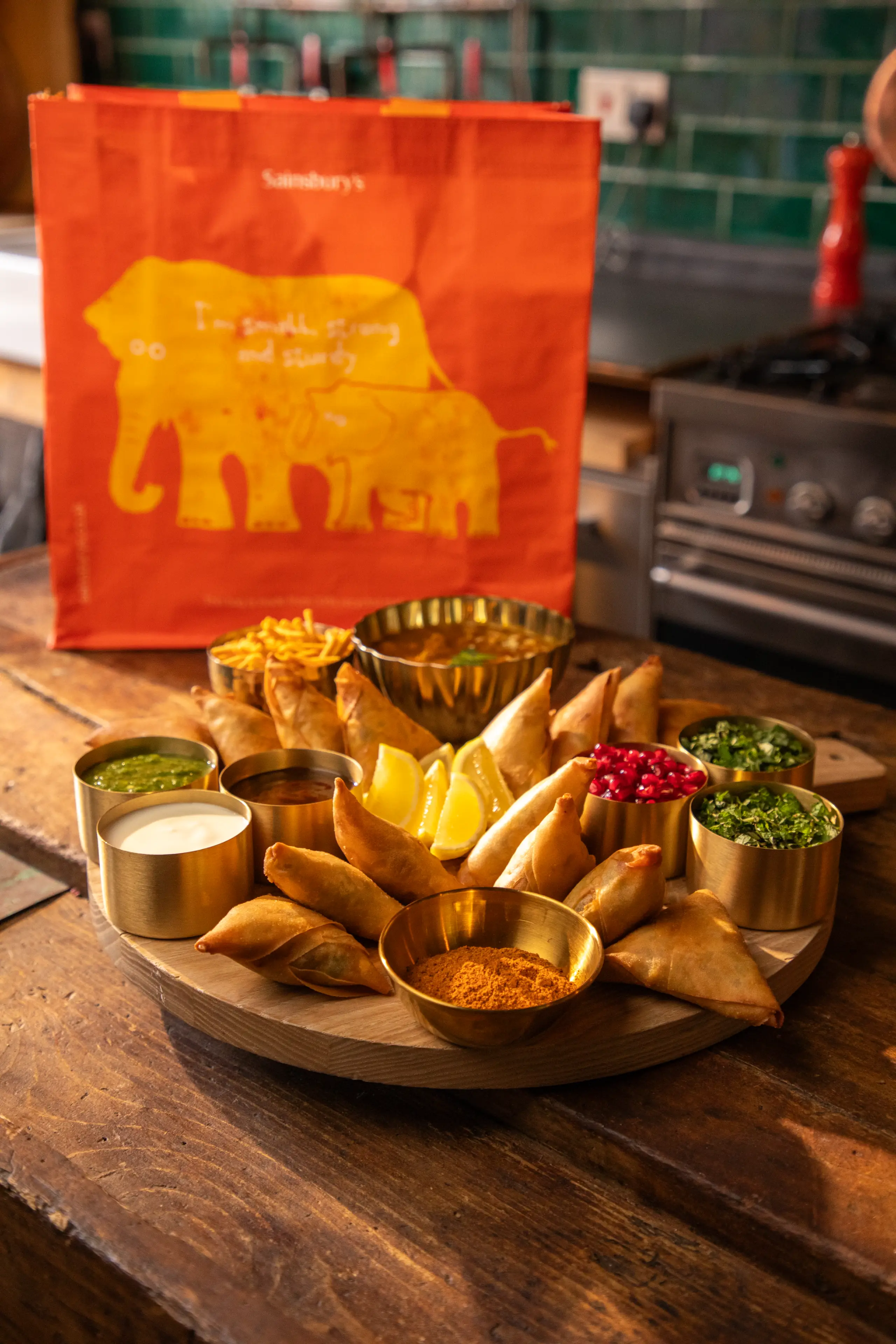 Samosa Chaat-cuterie Board