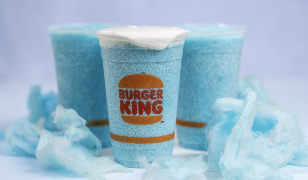 burger king Frozen Cotton Candy drink