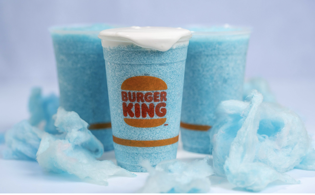 burger king Frozen Cotton Candy drink