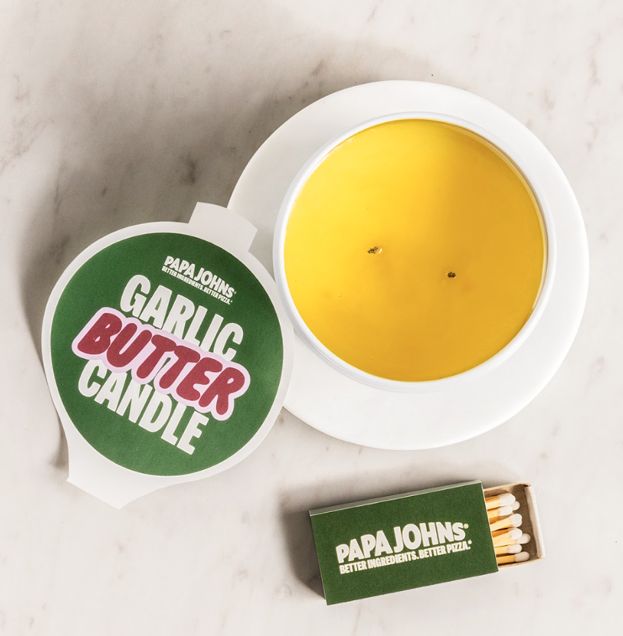 papa johns garlic butter candle