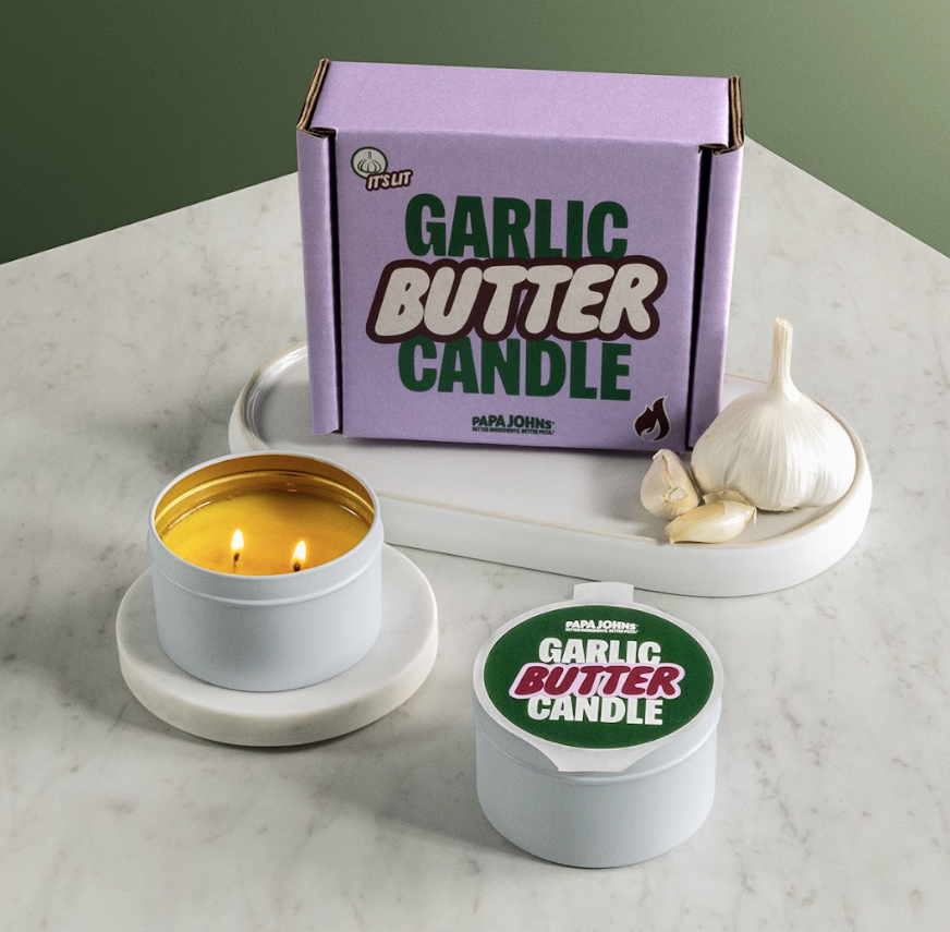 garlic and herb candle 