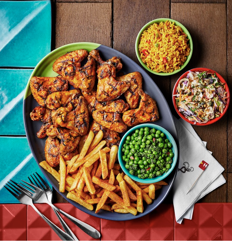 nandos new menu summer peri-chicken gravy xl wing platter