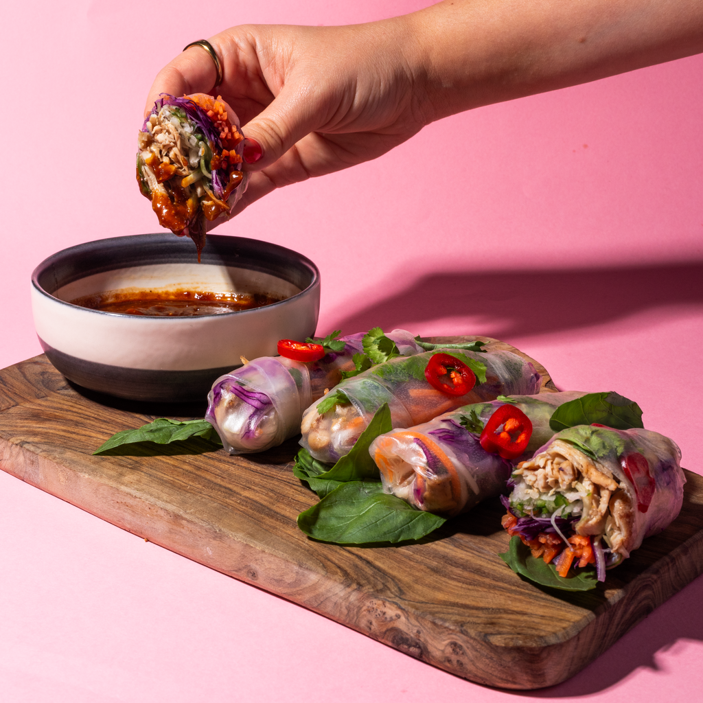Hoisin Chicken Summer Rolls