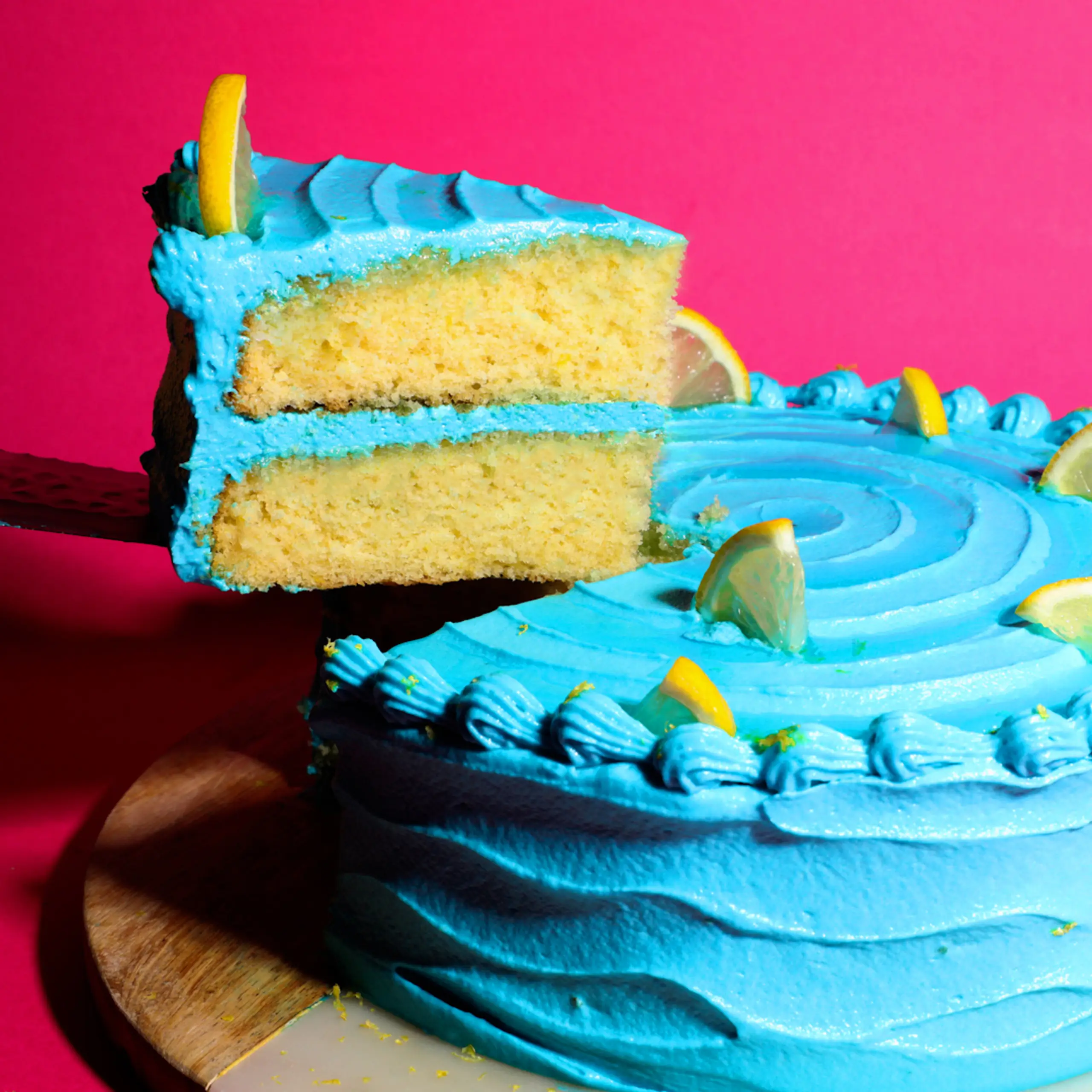 Blue Raspberry Lemonade Cake