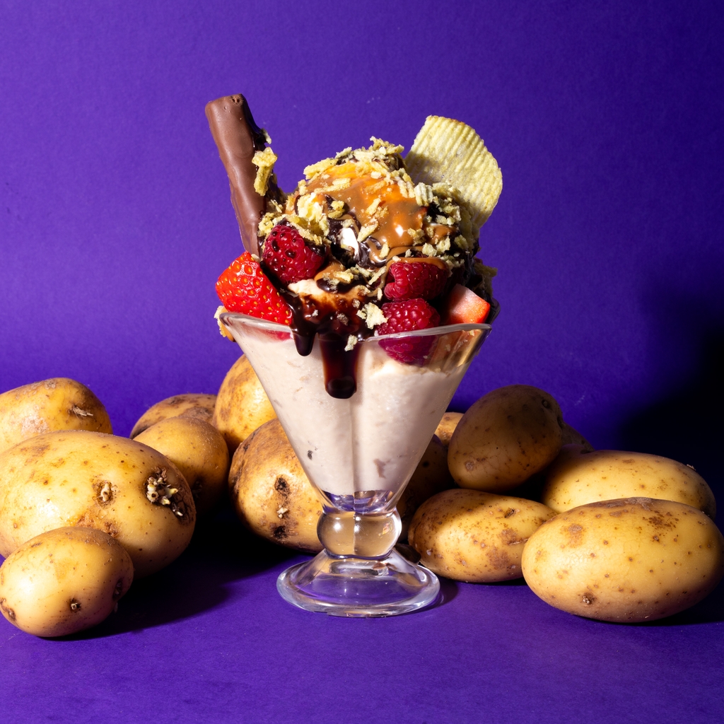 Cookie Butter Potato Ice Cream