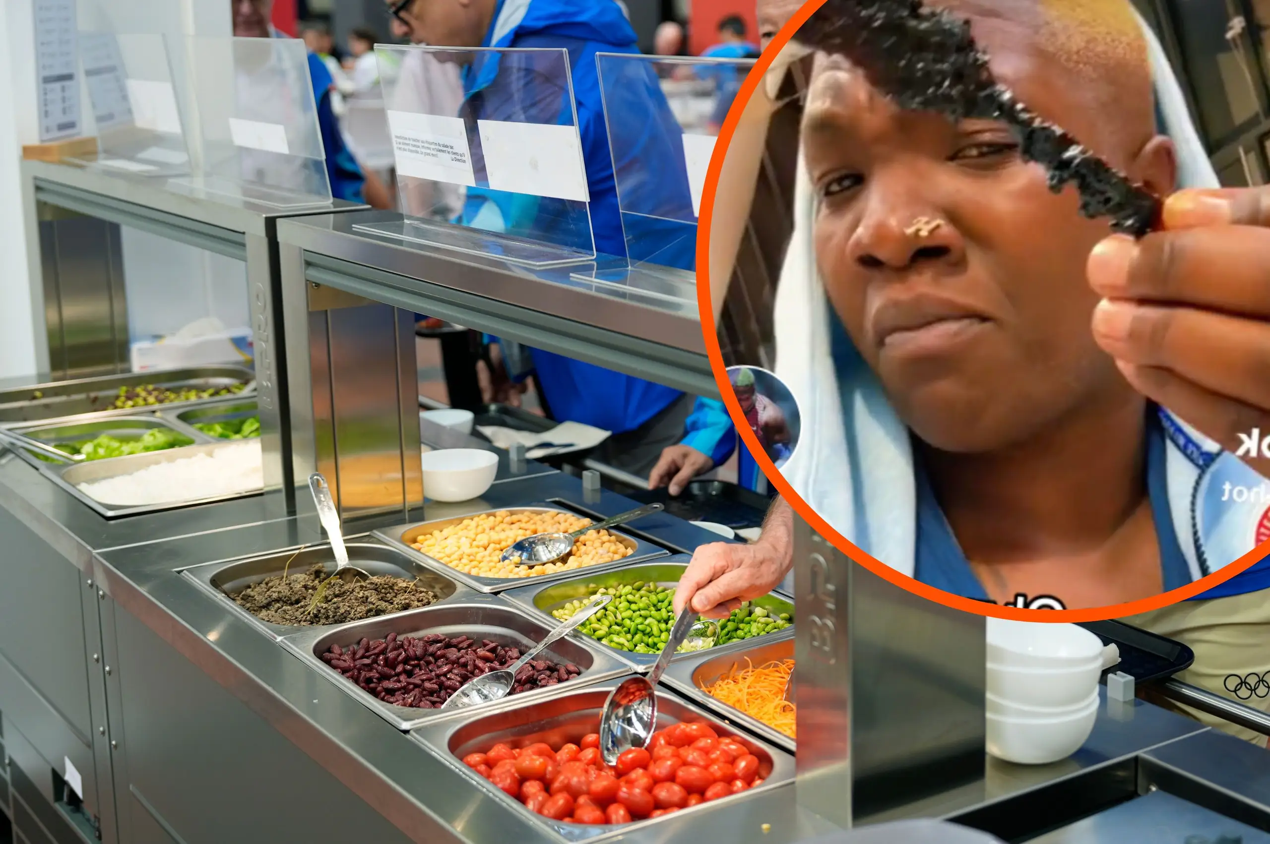 Athletes are sharing a sneak peek at the 'disappointing' food in the Olympic village