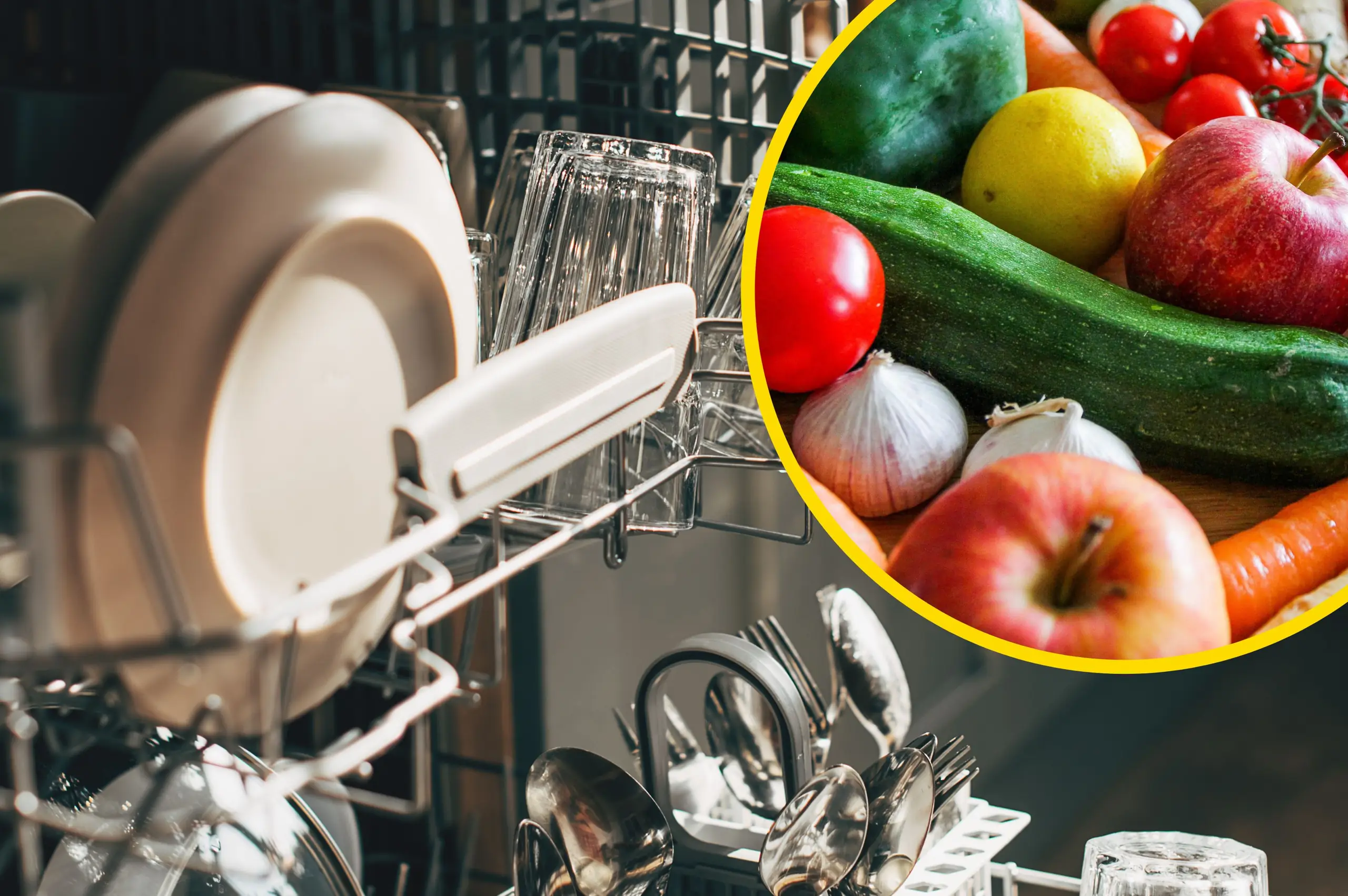 Woman sparks debate on TikTok after washing fruit and veg in dishwasher