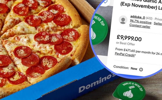 People are selling Domino's garlic and herb dip for £9,999 after brand withdraws it