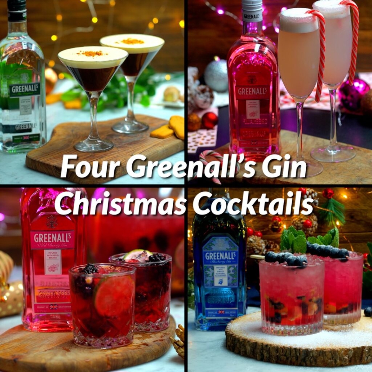 Four Greenall's Gin Christmas Cocktails