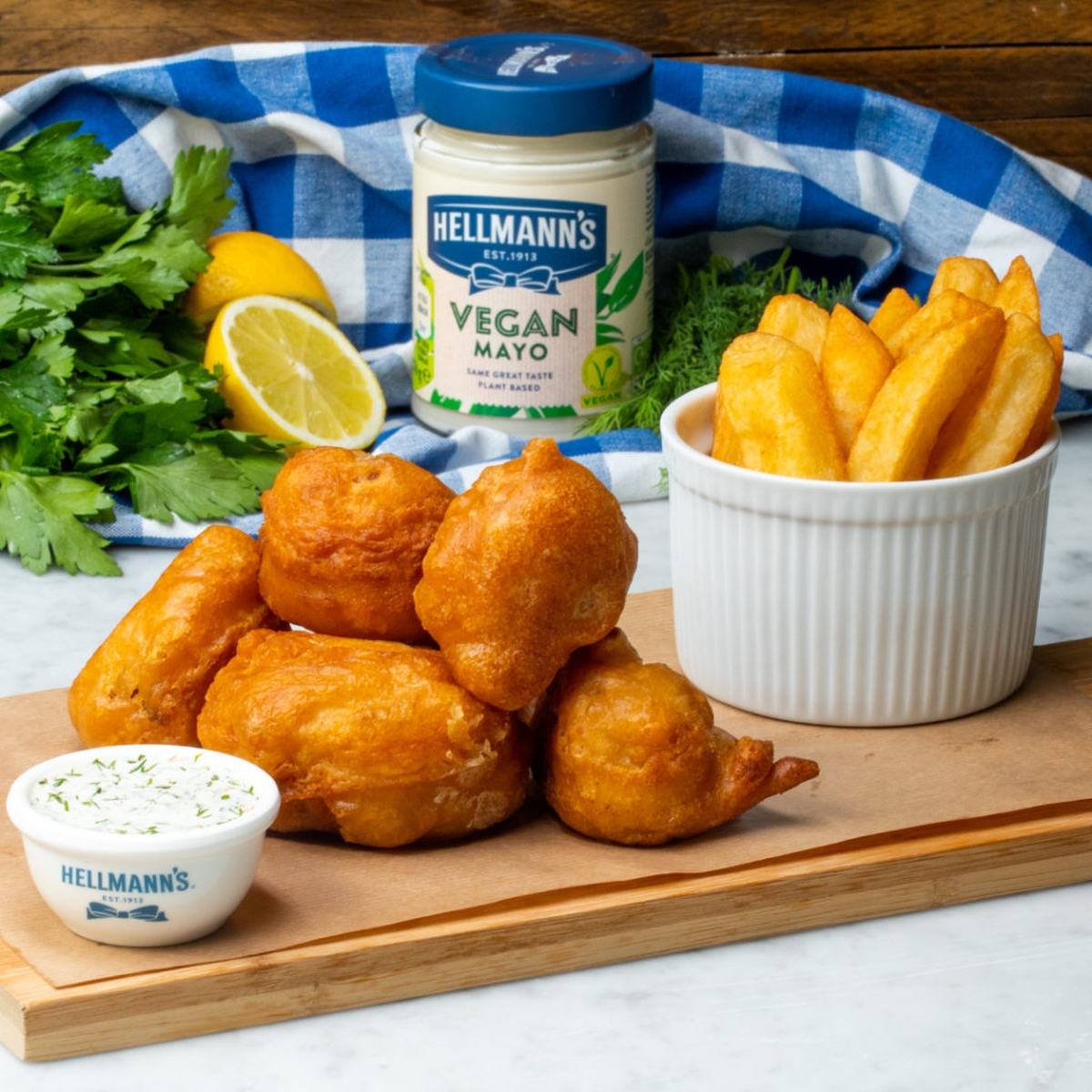 Hellmann's Vegan Mayo 'Fish' and Chips Recipe | Twisted