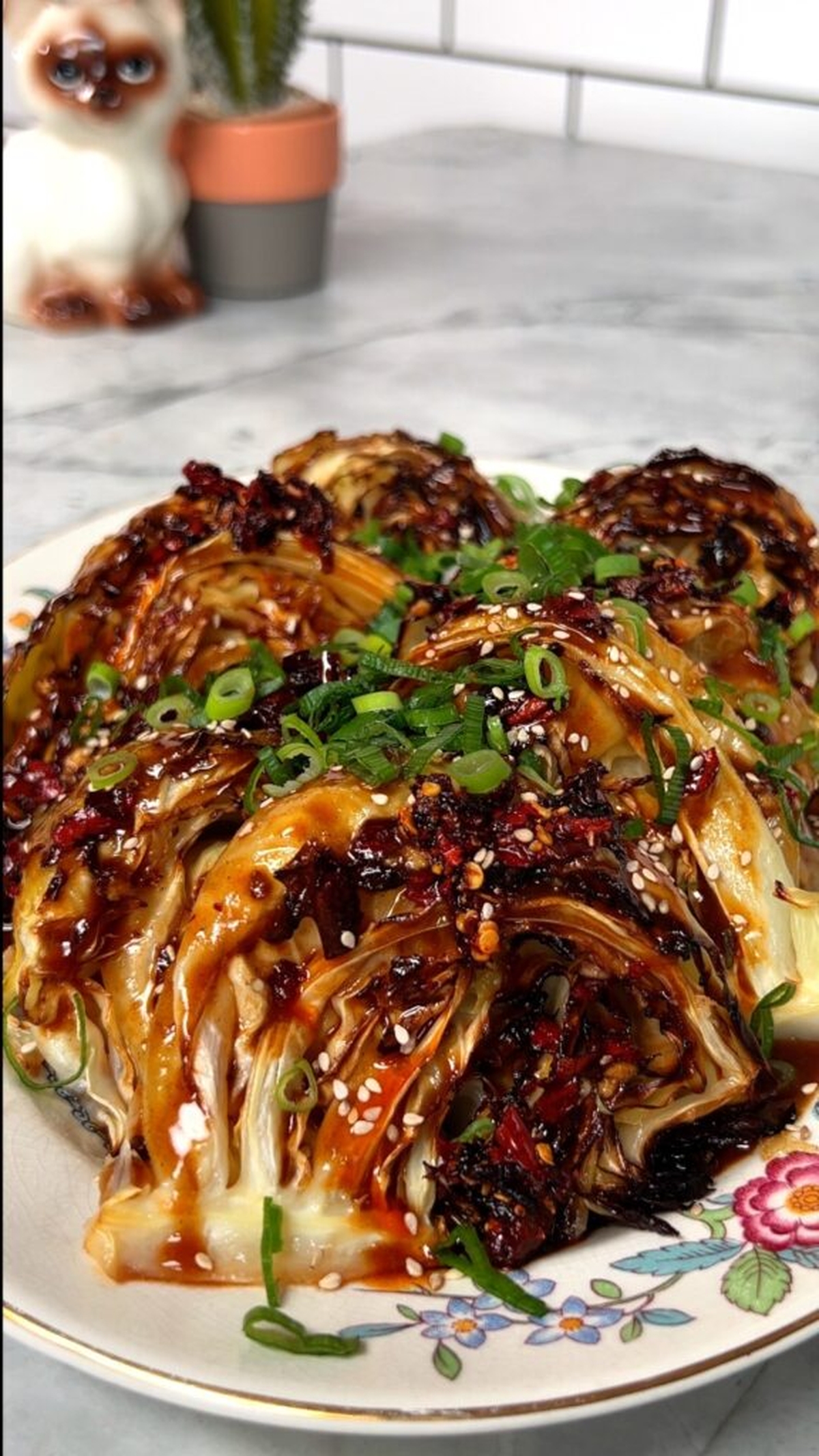 Roasted Szechuan Cabbage Recipe