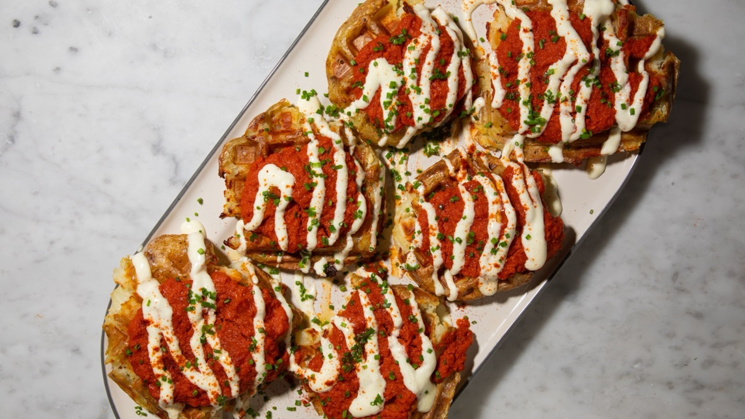 Patatas Bravas Waffles