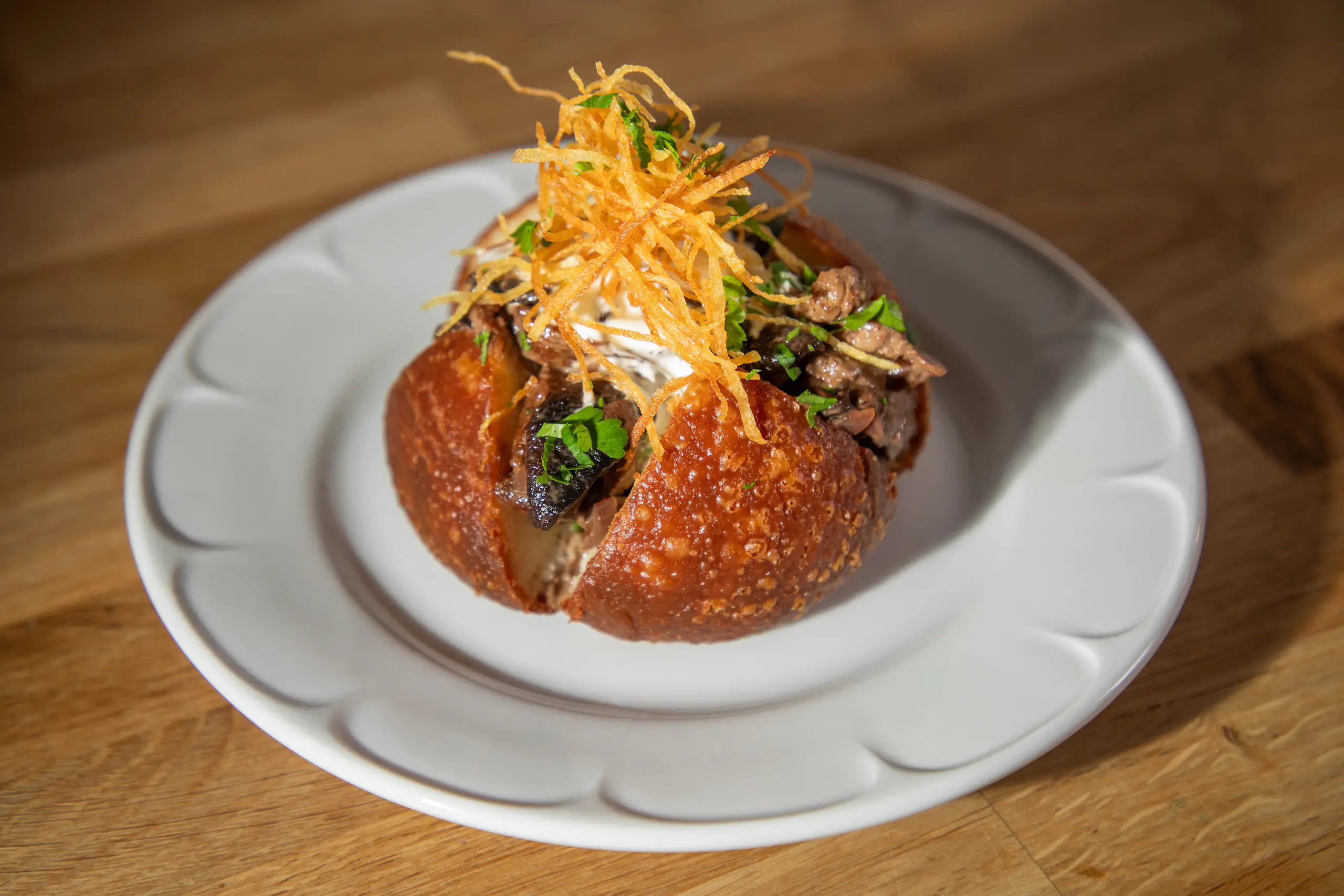 Beef Stroganoff Bread Potato