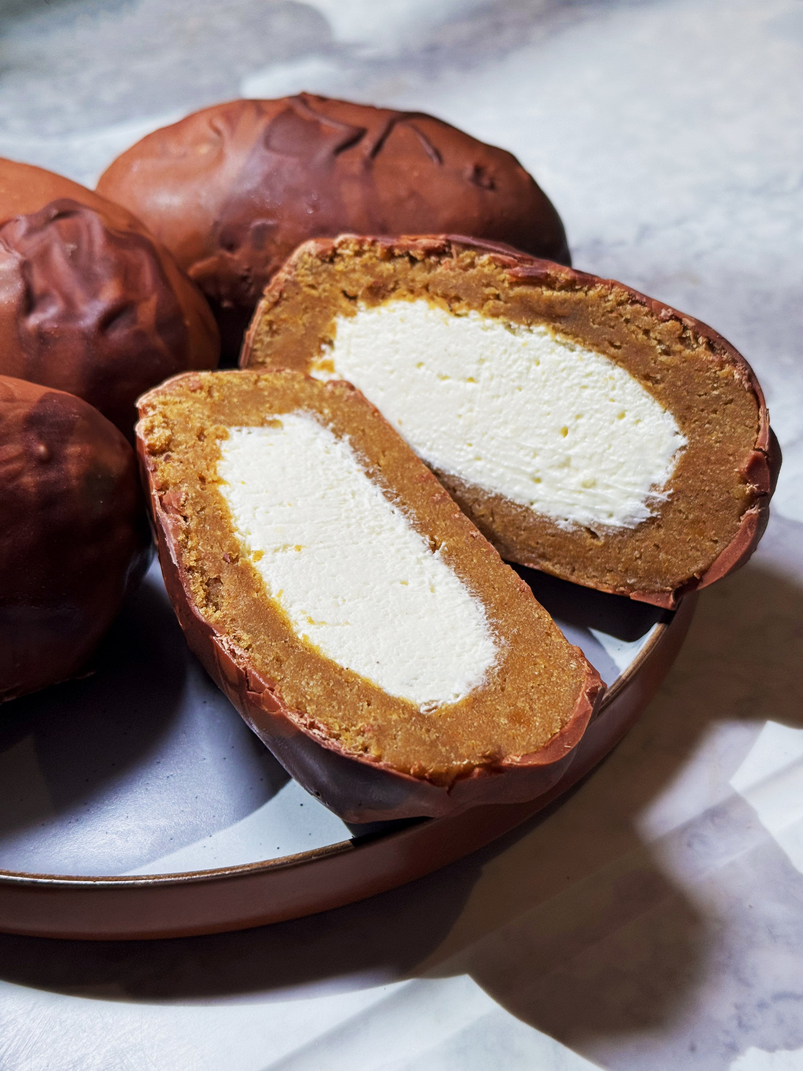 Maple Cream Cheese Sweet Potato Blondies