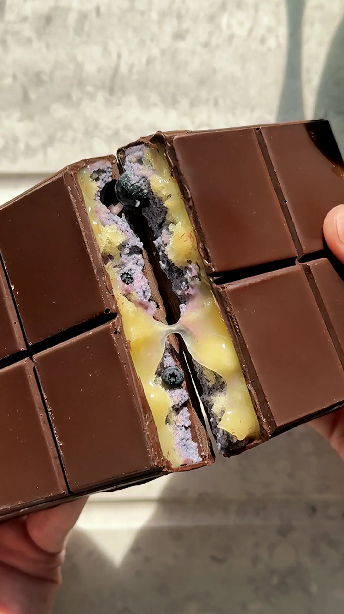 Lemon Blueberry Muffin Chocolate Bar