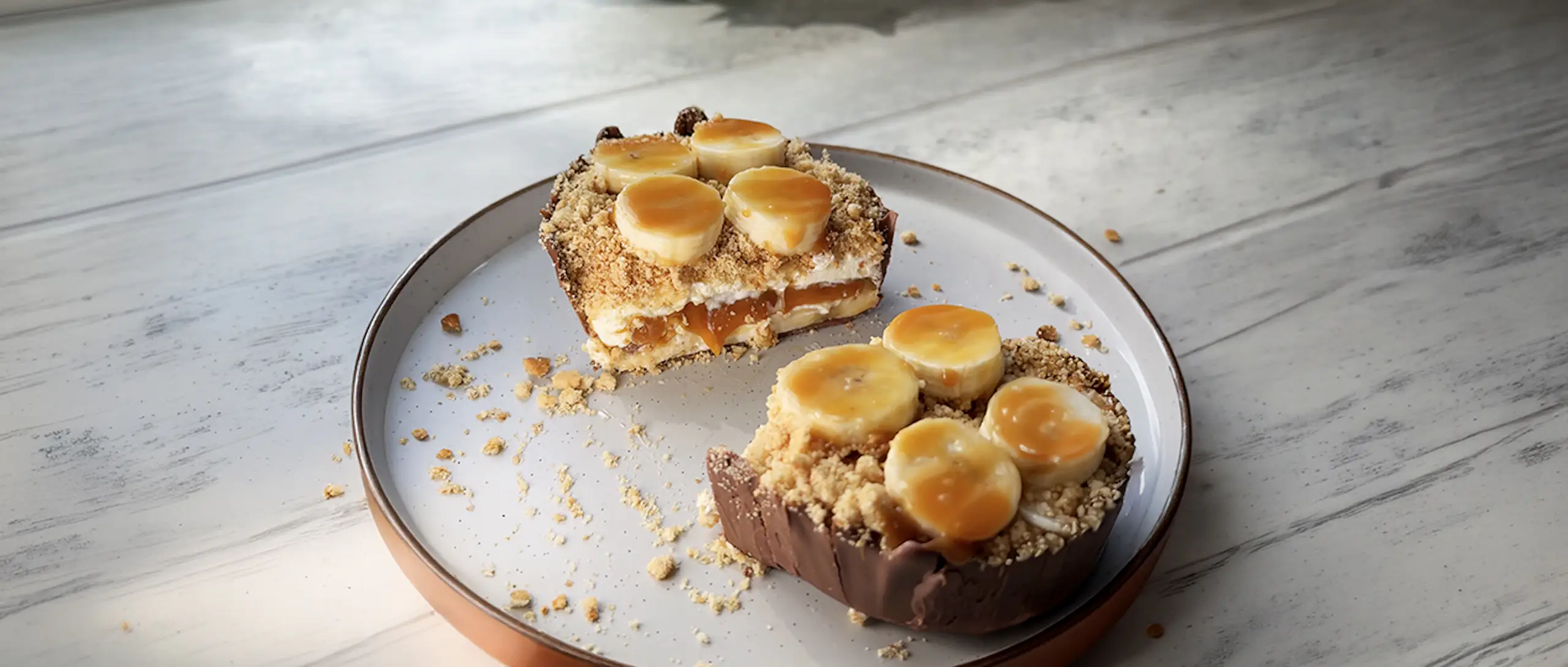 Banoffee Cheesecake Boats