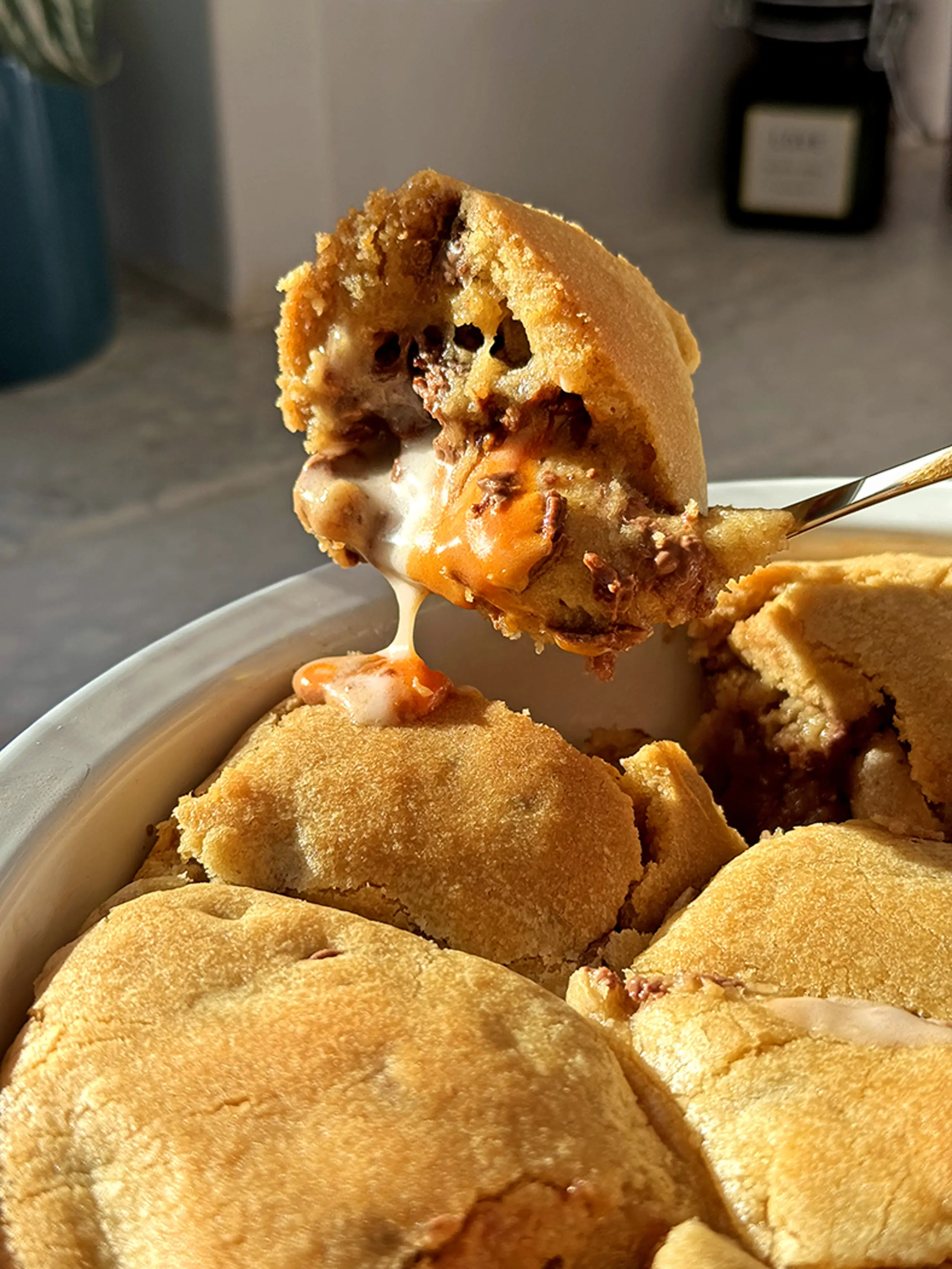 Creme Egg Choc Chip Cookie Pie