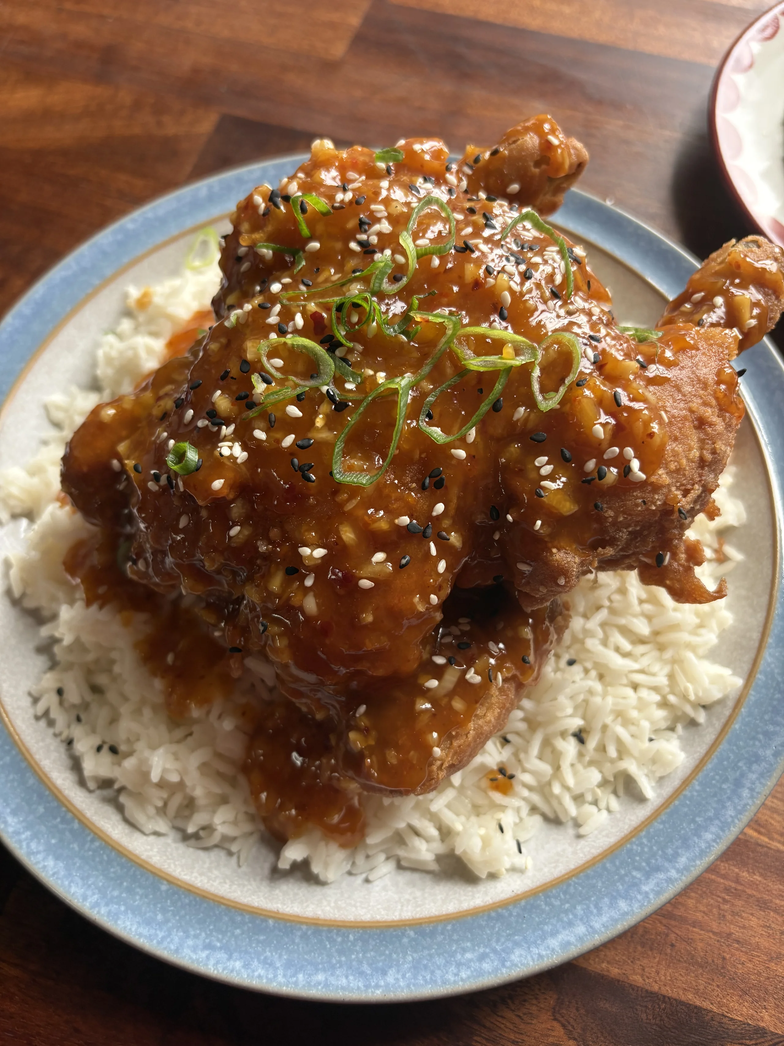 Whole Orange Fried Chicken 