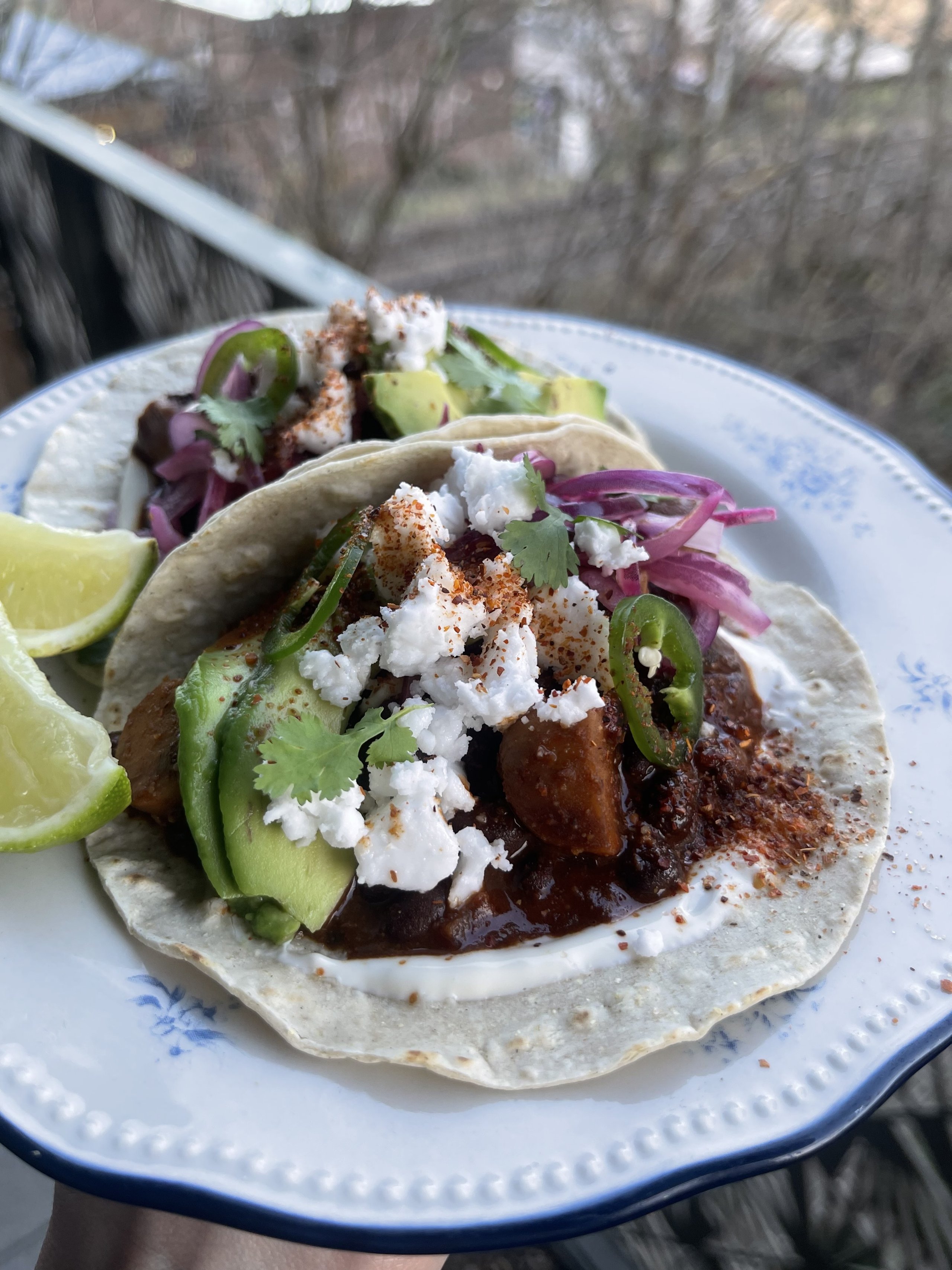 Black Bean Hot Dog Tacos