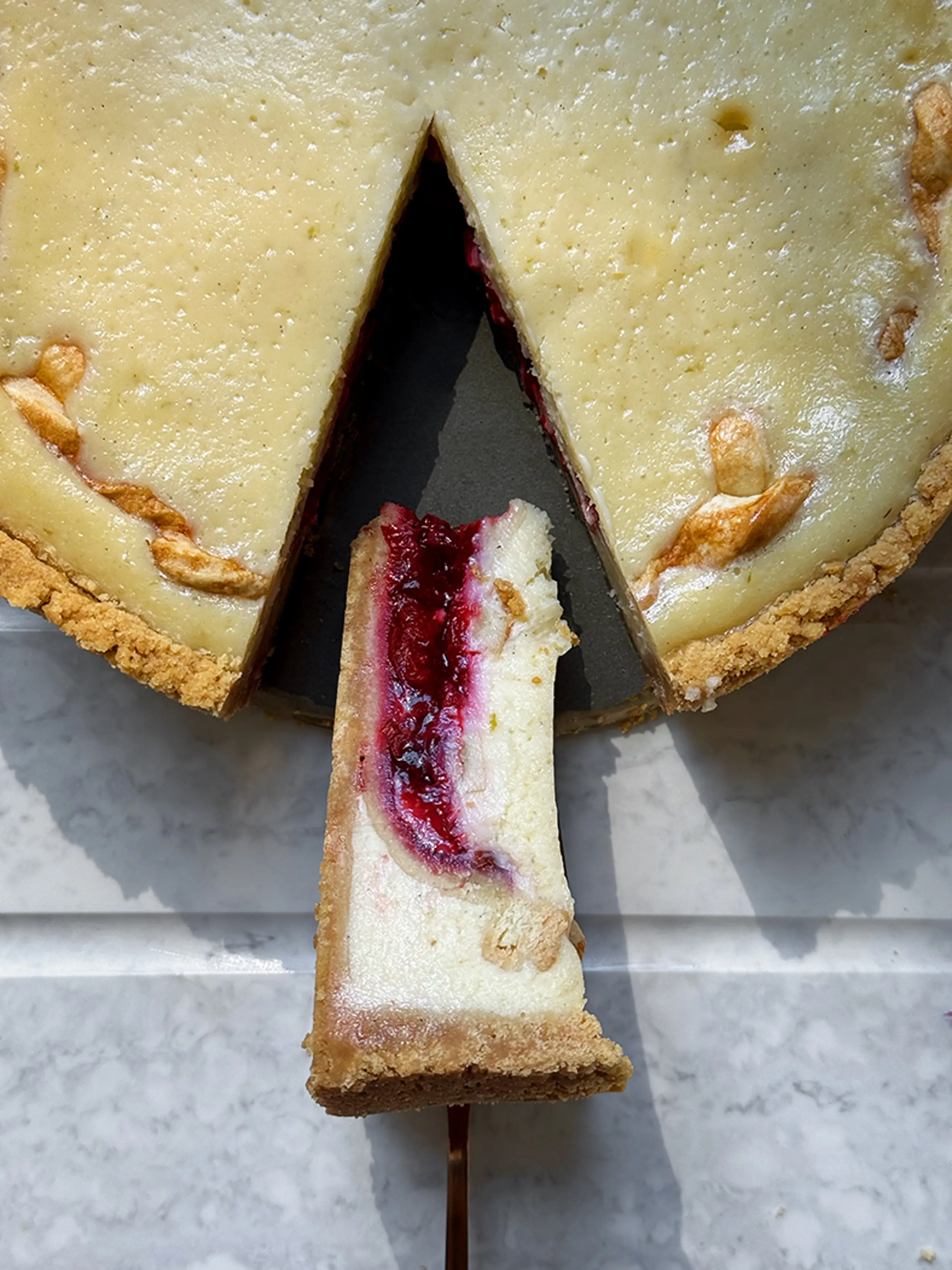 Cherry Pie Baked Cheesecake