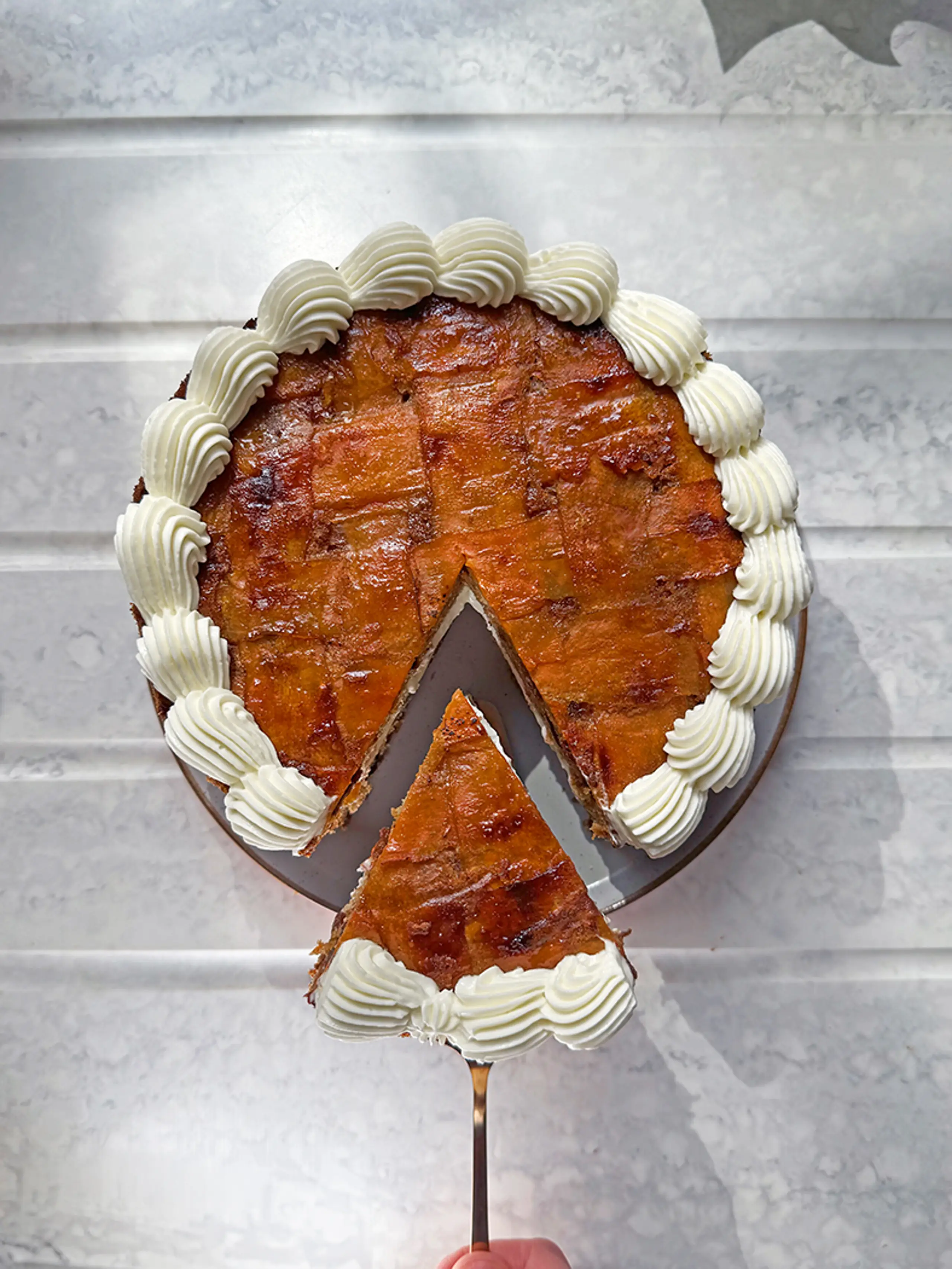 Latticed Carrot Cake