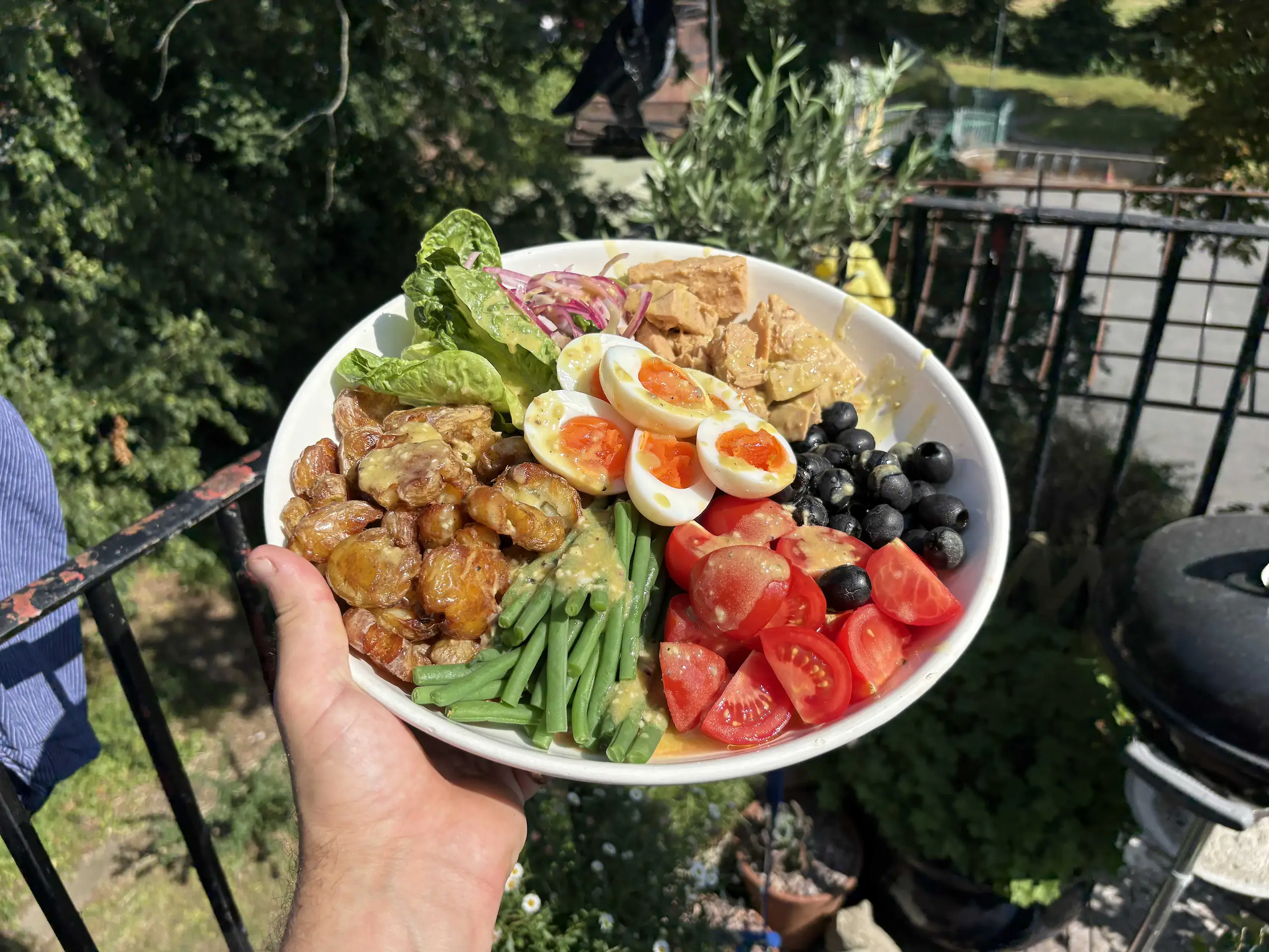 Smashed Potato Nicoise 