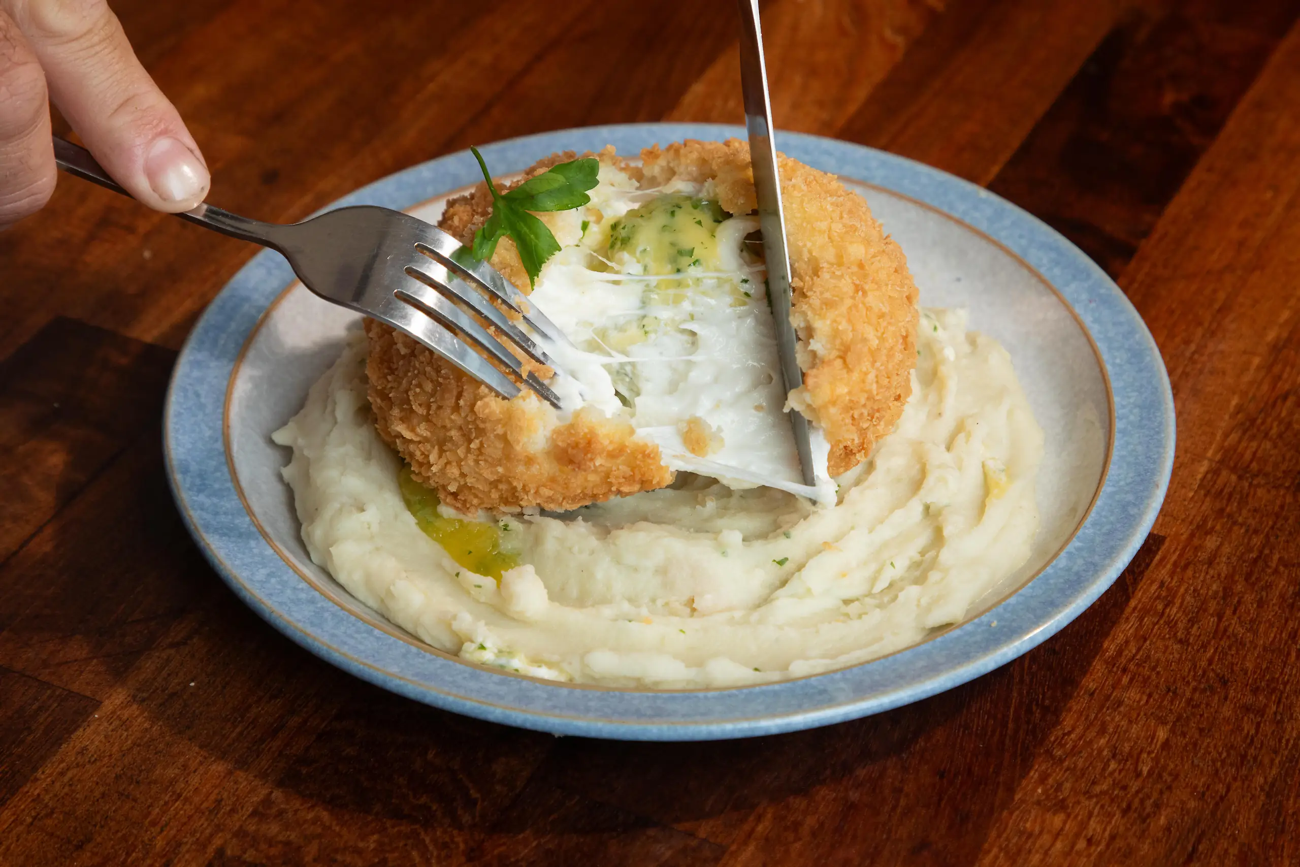 Chicken Kyiv Burrata