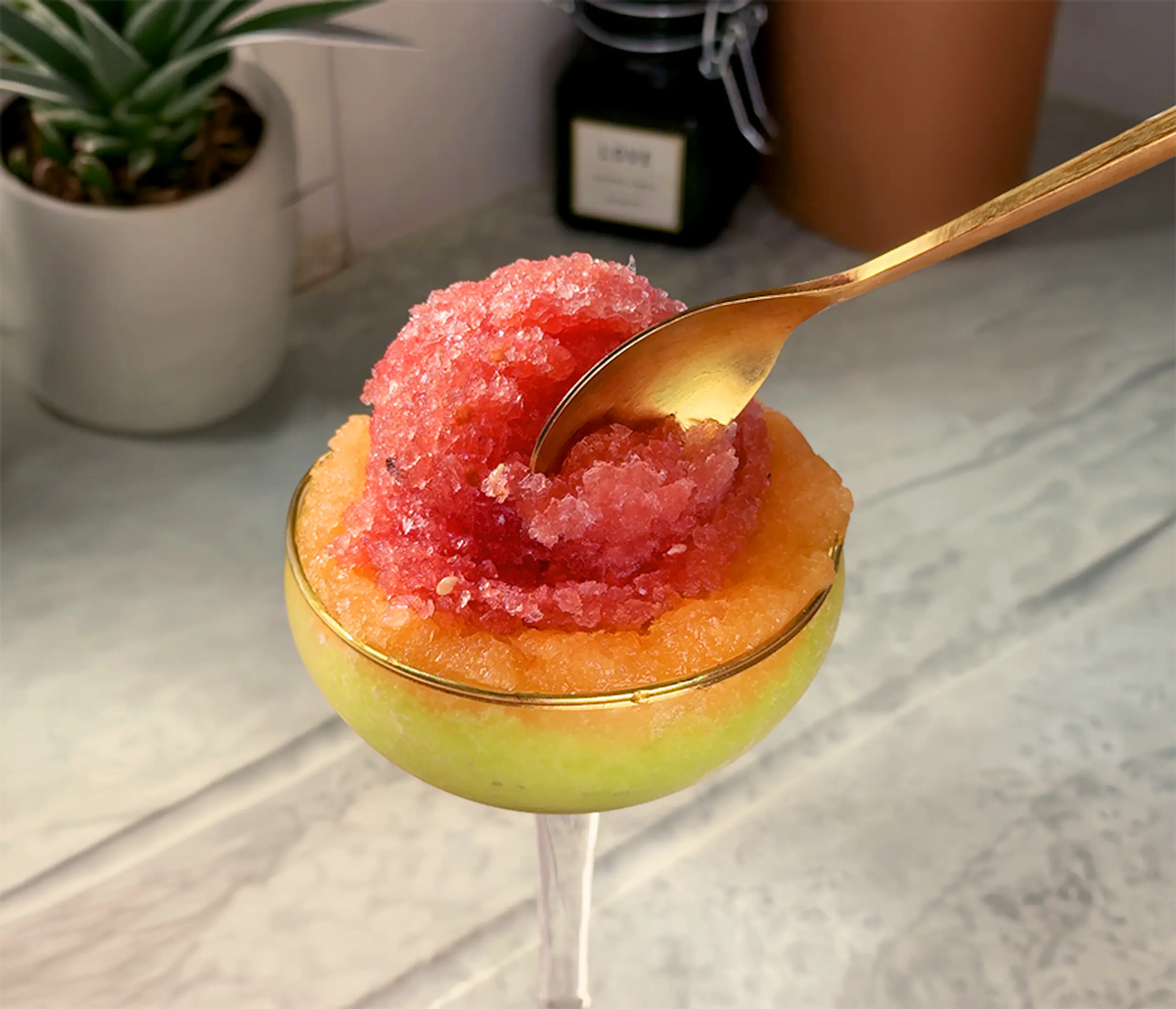 Traffic Light Melon Sorbet
