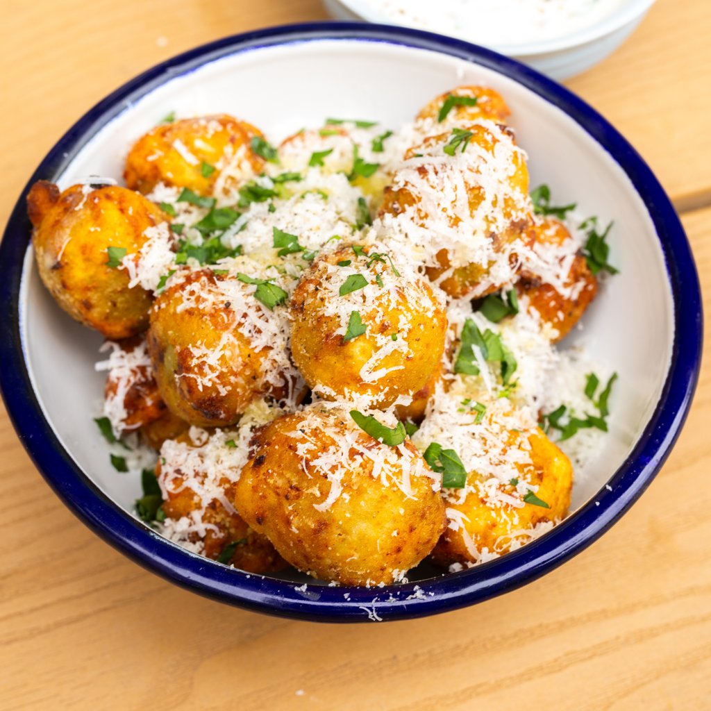 Caesar Fried Chicken Olives