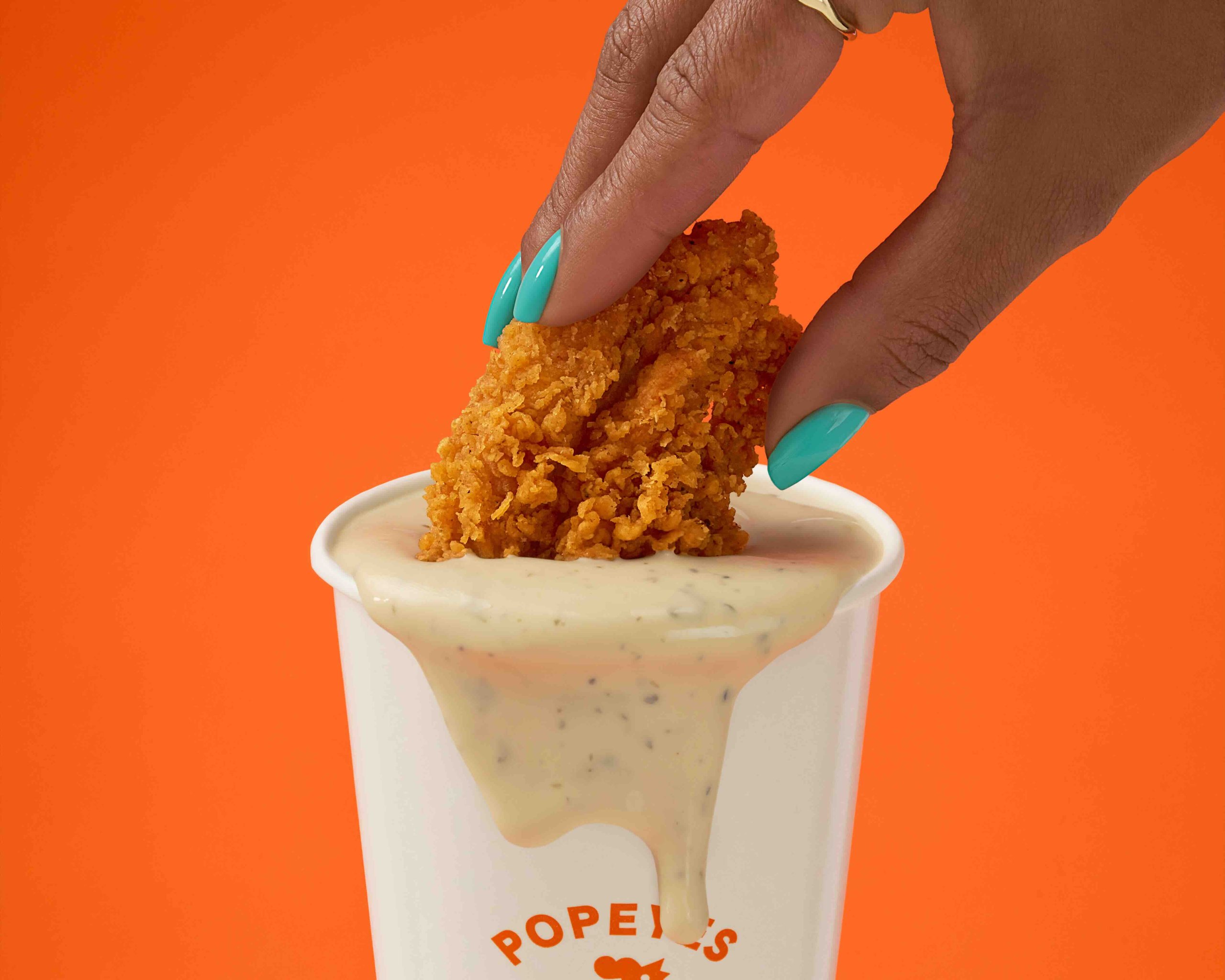 Popeyes Mega and Big Dip Campaign 2025 - Mega Dip - Ranch_Macro.jpg