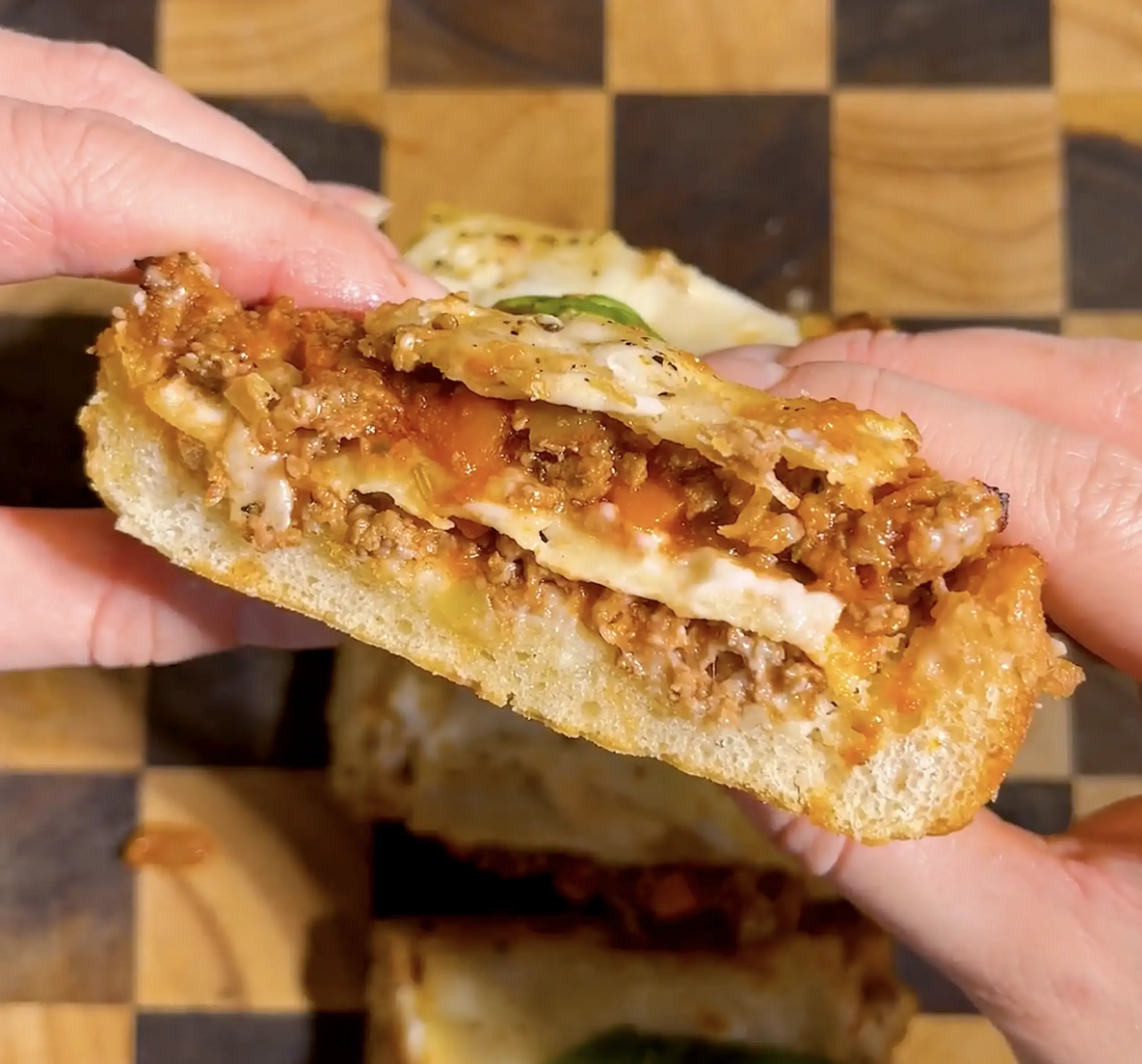 Garlic Bread Lasagne