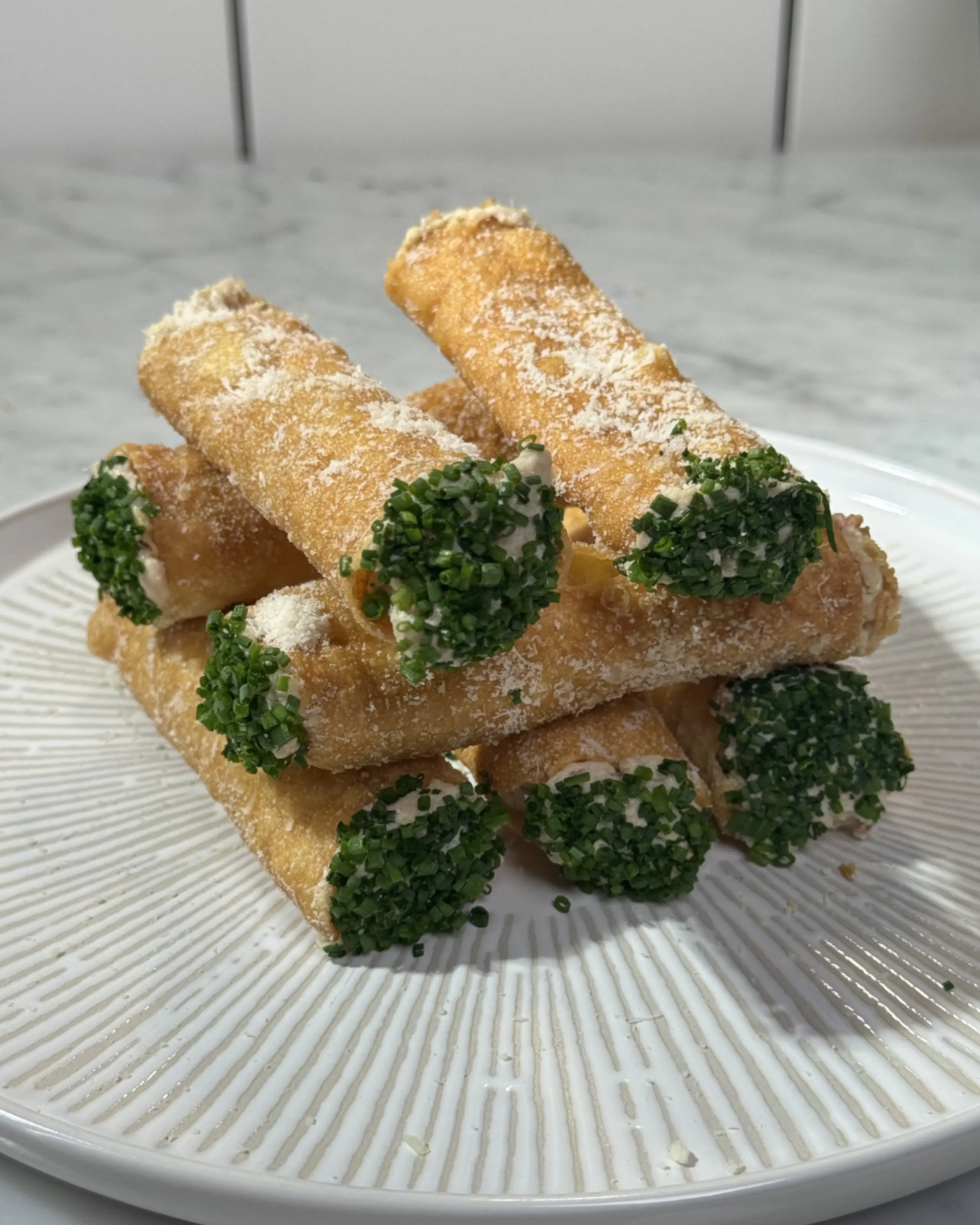 Chicken Caesar Savoury Cannoli