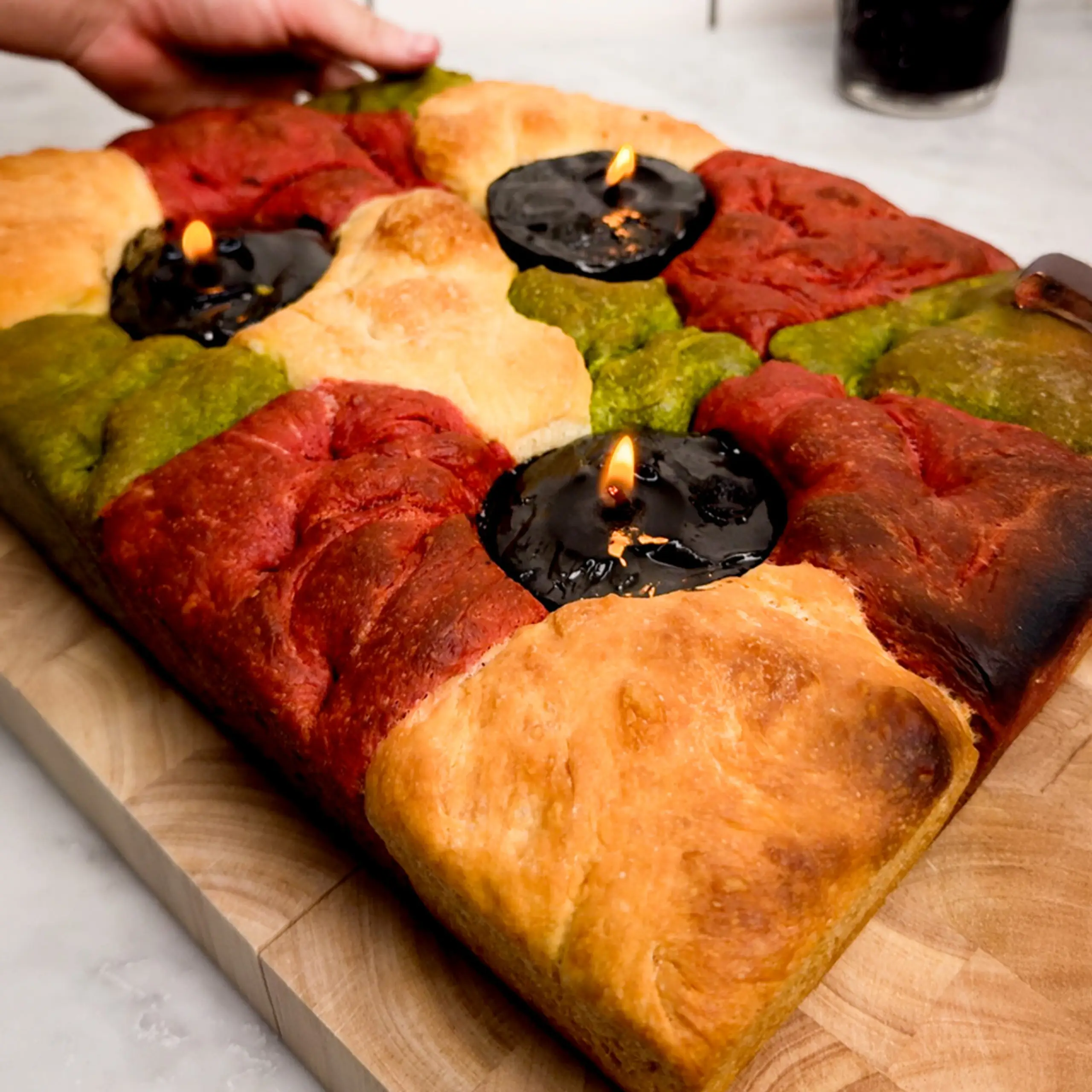 Black Garlic Candles & Spooky Focaccia