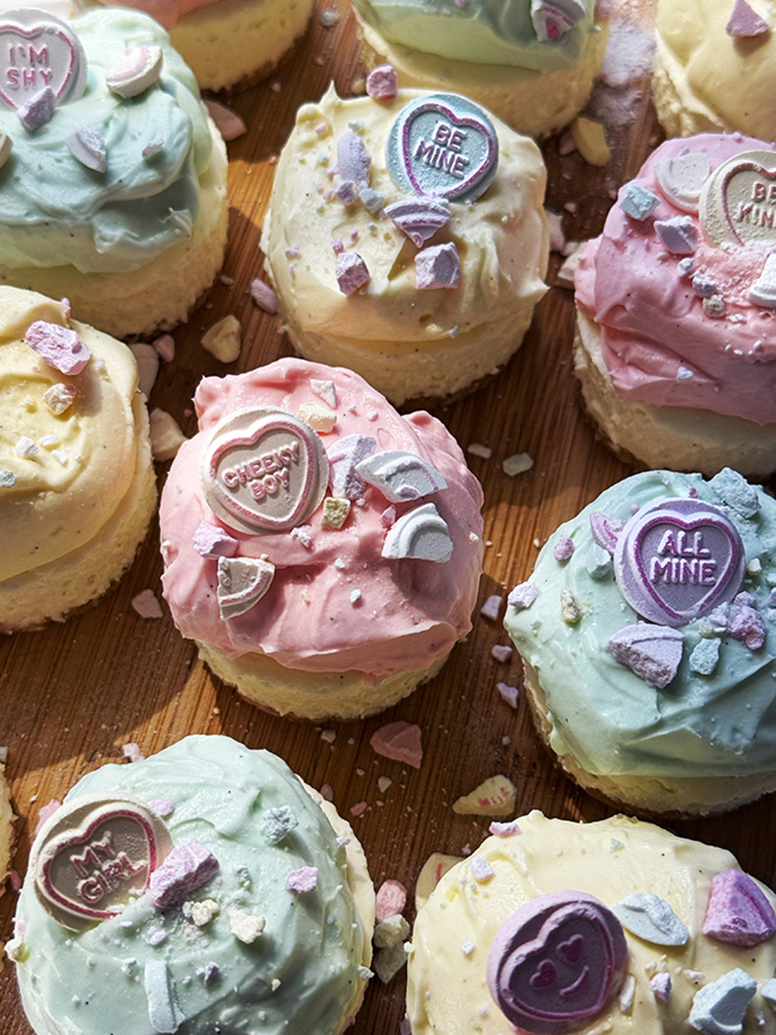 Love Heart Mini Cheesecakes