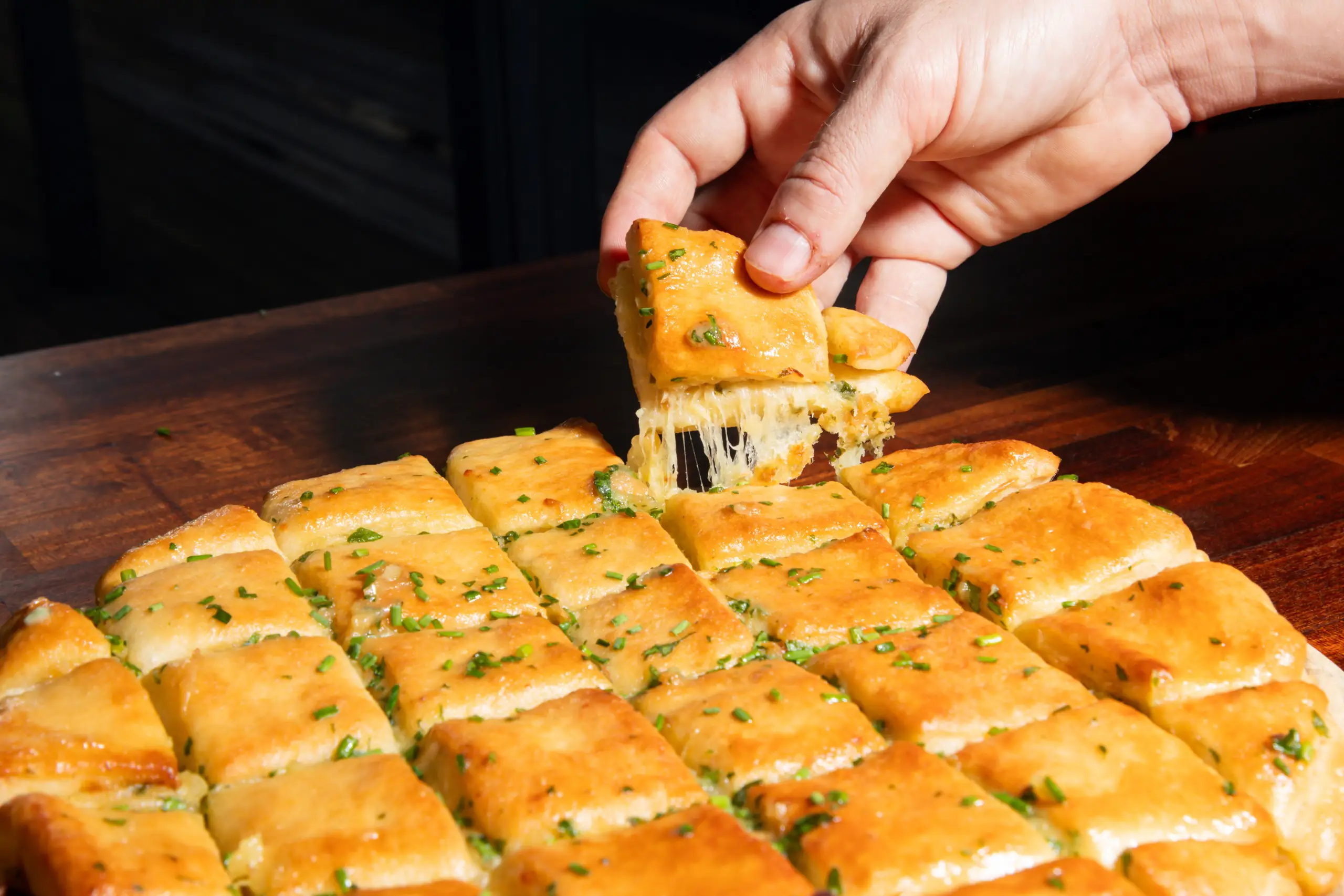Confit Garlic Pull Apart Bread 