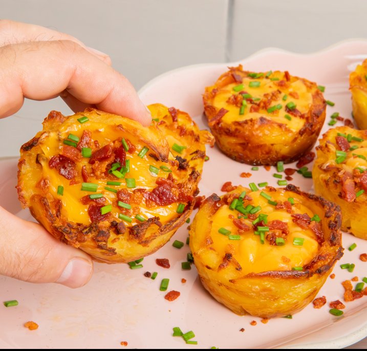 Smashed Potato Baked Beans Tarts 