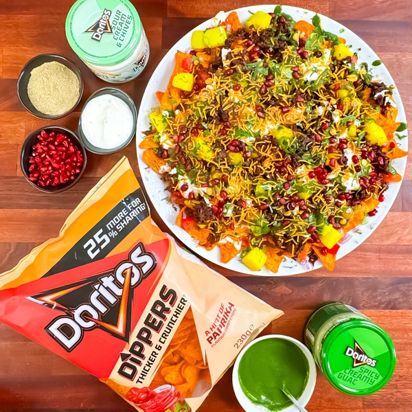 Crispy Lamb Loaded Doritos Chaat 