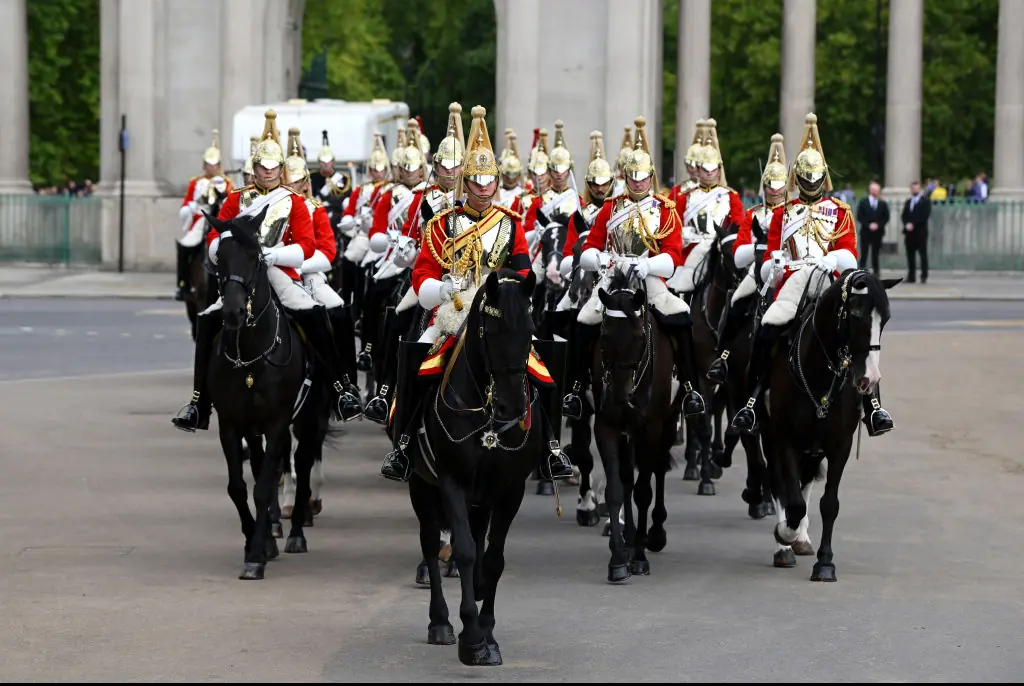 The Household Cavalry are a prestigious mounted military unit. Credit: David Ramos/Getty 