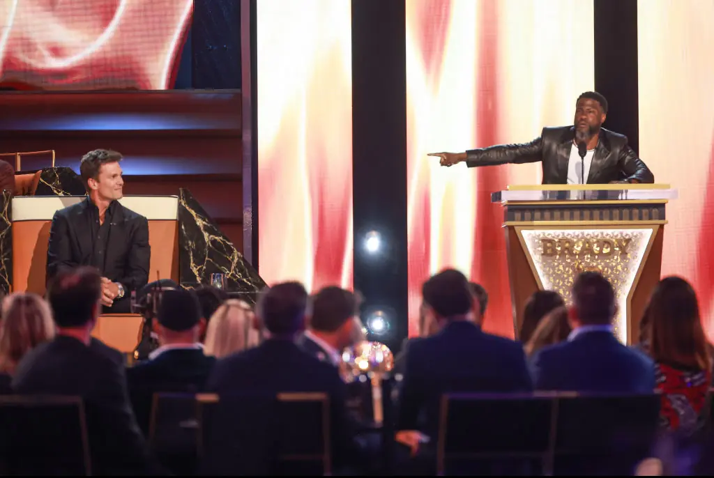 Kevin Hart was on top form. Credit: Matt Winklemeyer / Getty