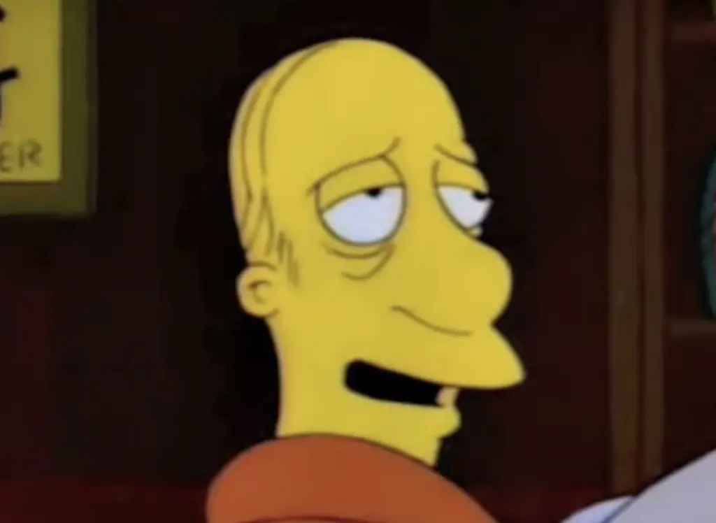 Larry (left) propping up the bar in Moe's Tavern. Credit: Fox